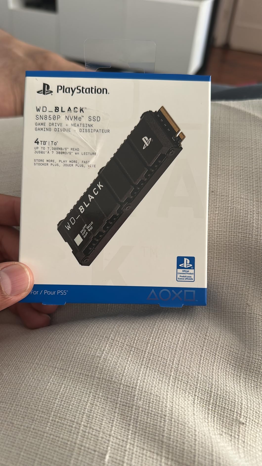 WD_BLACK 4TB SN850P NVMe M.2 SSD Officially Licensed Storage Expansion for PS5 Consoles, up to 7,300MB/s, with heatsink customer photo 2
