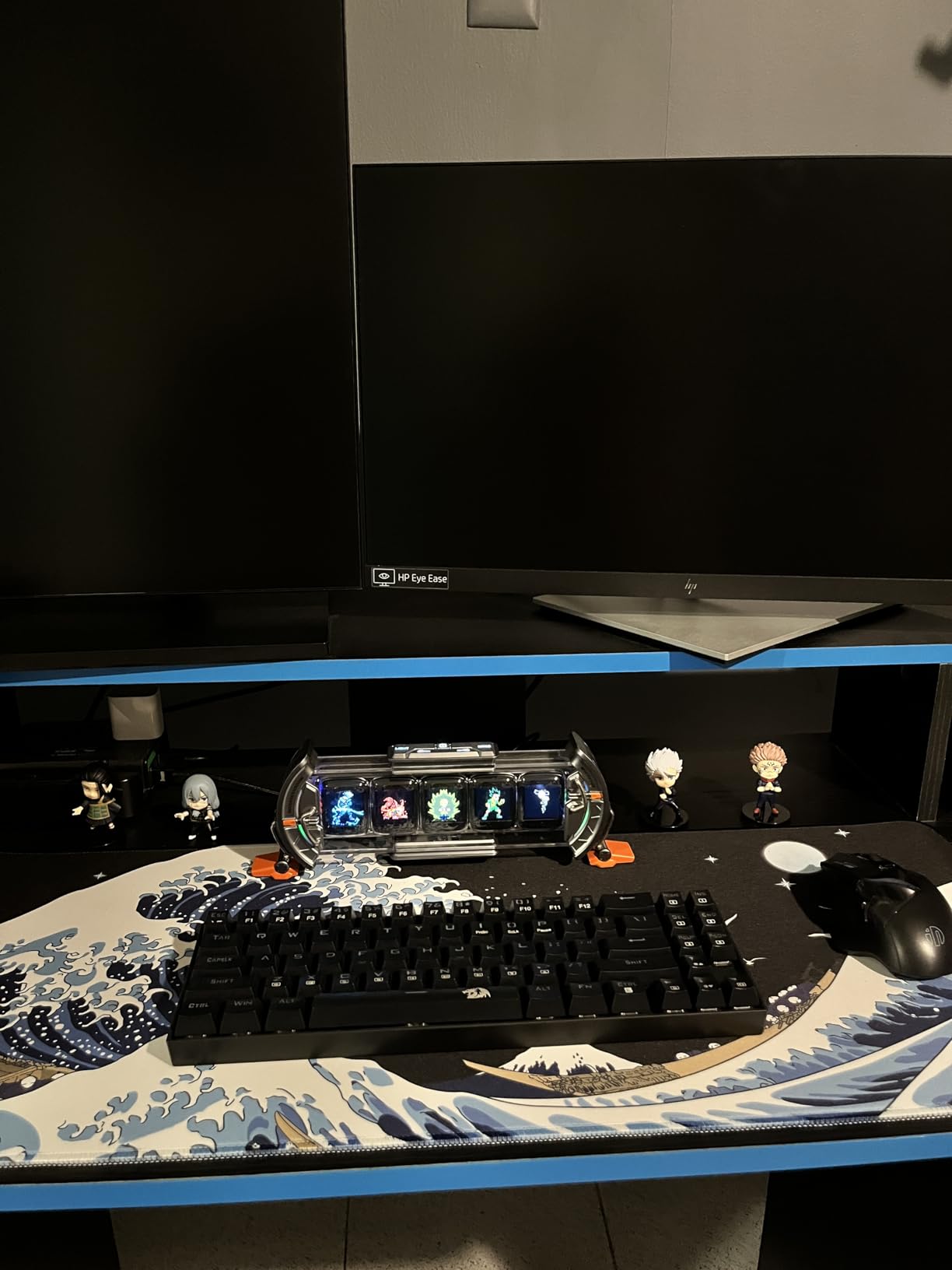 Gaming Laptop Mouse Pad,Sea Wave Big Mice Pads PC Keyboard Waterproof and Non-Slip 31.5 x 11.9 0.12