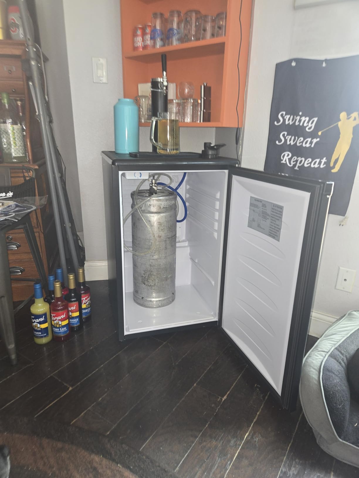 VEVOR Beer Kegerator, Single Tap Commercial Draft Beer Dispenser for D system, Full Size Keg Refrigerator with 5lbs CO2 Tank customer photo 1