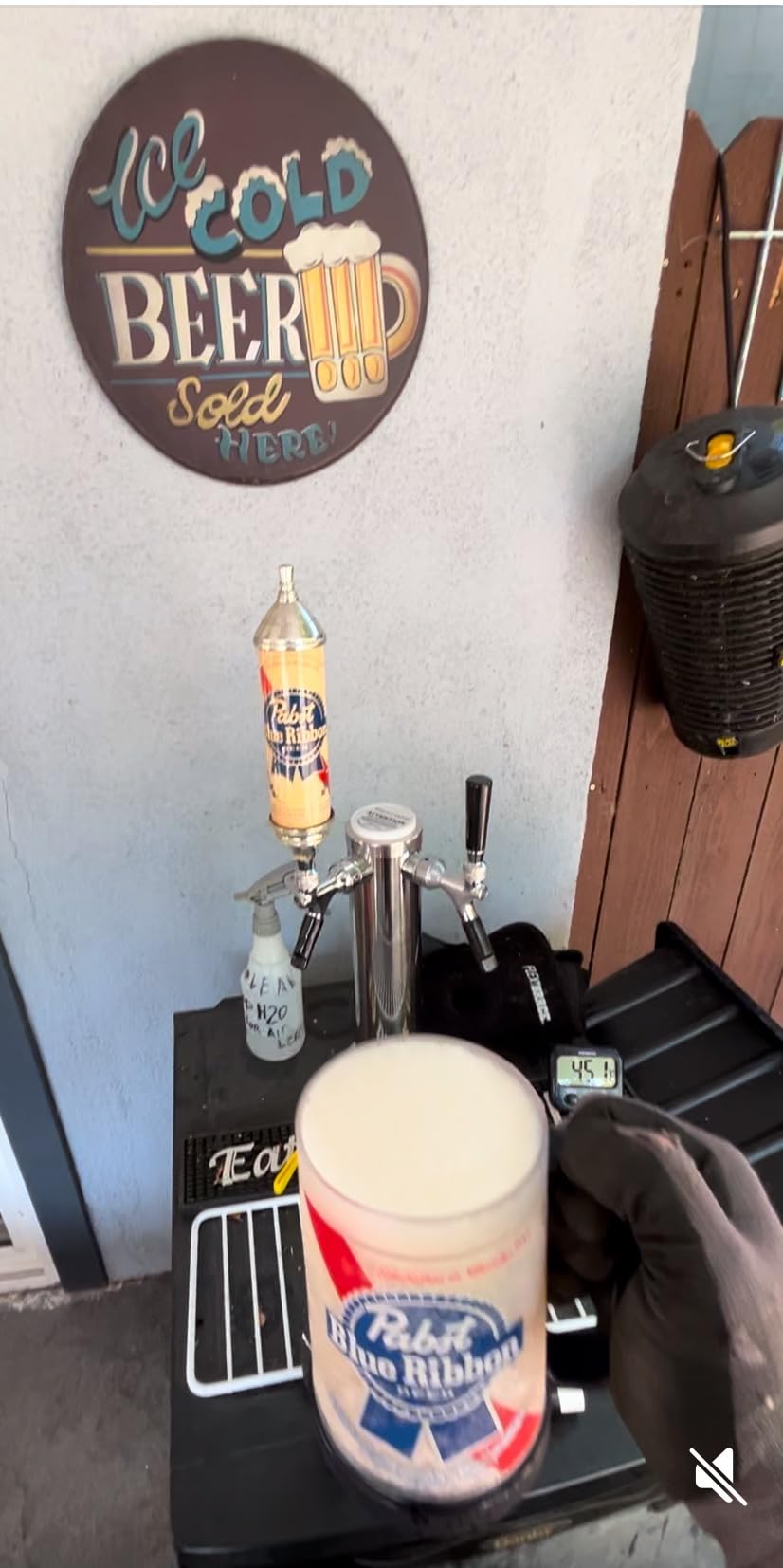 MRbrew Dual Tap Draft Beer Tower, SS 3'' Kegerator Tower & Stainless Core Self-Closing Faucet Pre-assembled Keg Tower Support Countertop and Kegerator Installation for Home, Bar, Party Beer Dispenser customer photo 2