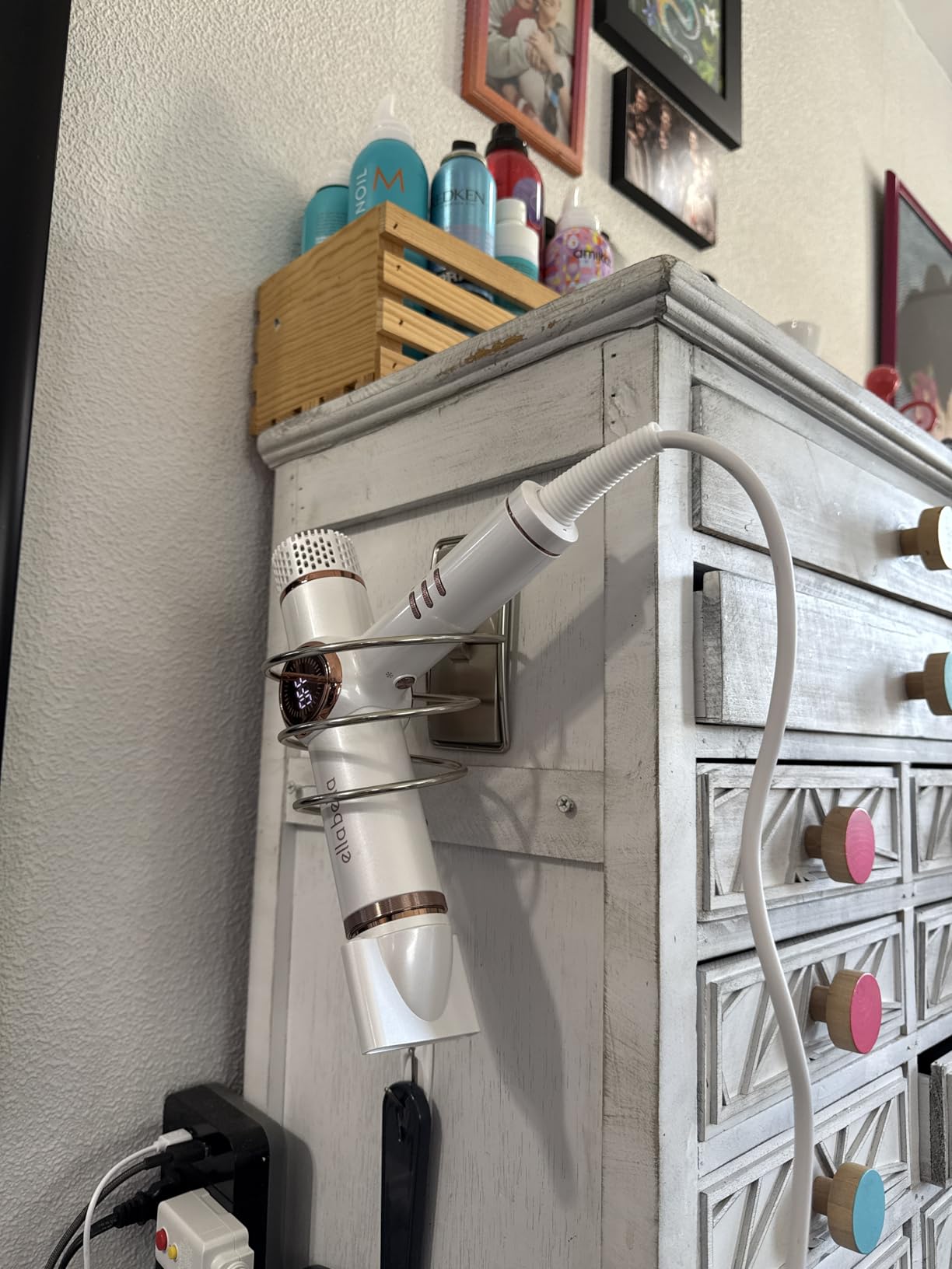 ELLA BELLA Professional Ionic Hair Dryer with Diffuser - Negative Ion Blow Dryer - Suitable All Hair Types - Intelligent Heat Control & Rapid Drying Speeds - Lightweight Design - Low Noise Technology customer photo 1