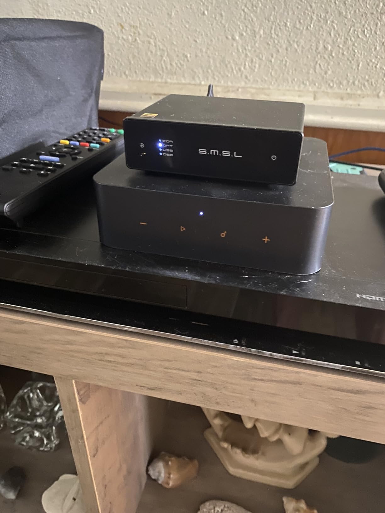 SMSL D1 Hi-Res Audio Dac Rohm BD34352EKV chip Touch Control RCA ouput 768kHz/32bit DSD512 THD+N 0.00038%, Audio DAC Dual USB/Optical/Coaxial Input SNR126dB for Phone/pad/PC/TV/DVD Home Desktop DAC customer photo 2