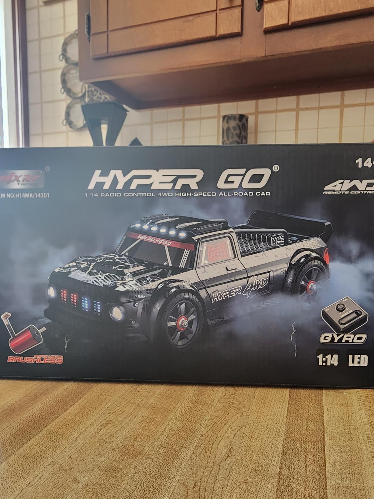 HYPER GO 14301 V3 1/14 RTR Brushless RC Drift Car with Gyro, Max 38 mph Fast RC Cars for Adults, 4WD All-Road Street Bash RC Truck, Electric Powered High Speed Drifting for Adult customer photo 1