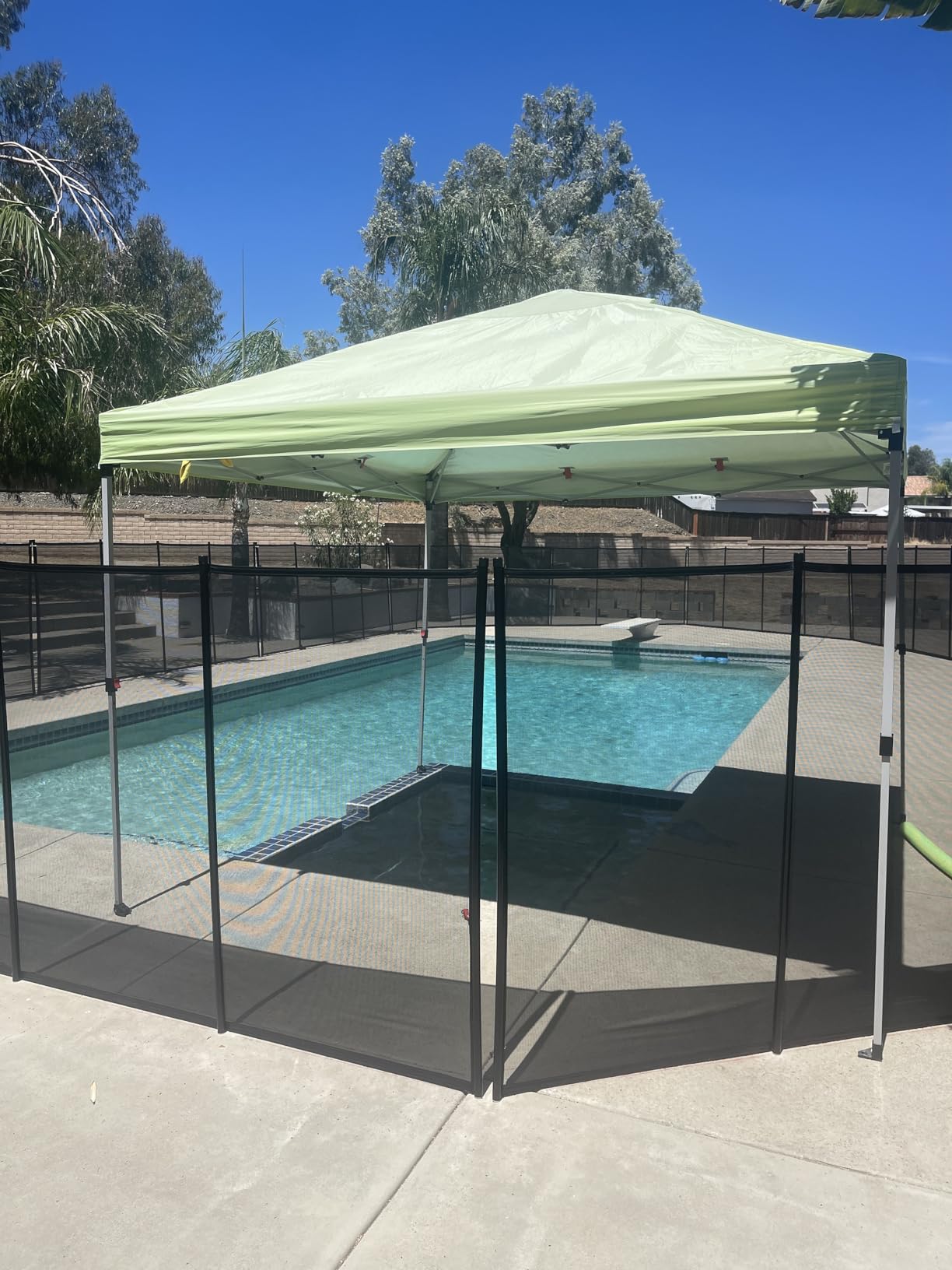 VINGLI 4Ft x 24Ft Black Pool Fence Swimming Pool Fence in Ground Pool Safety Fencing customer photo 1