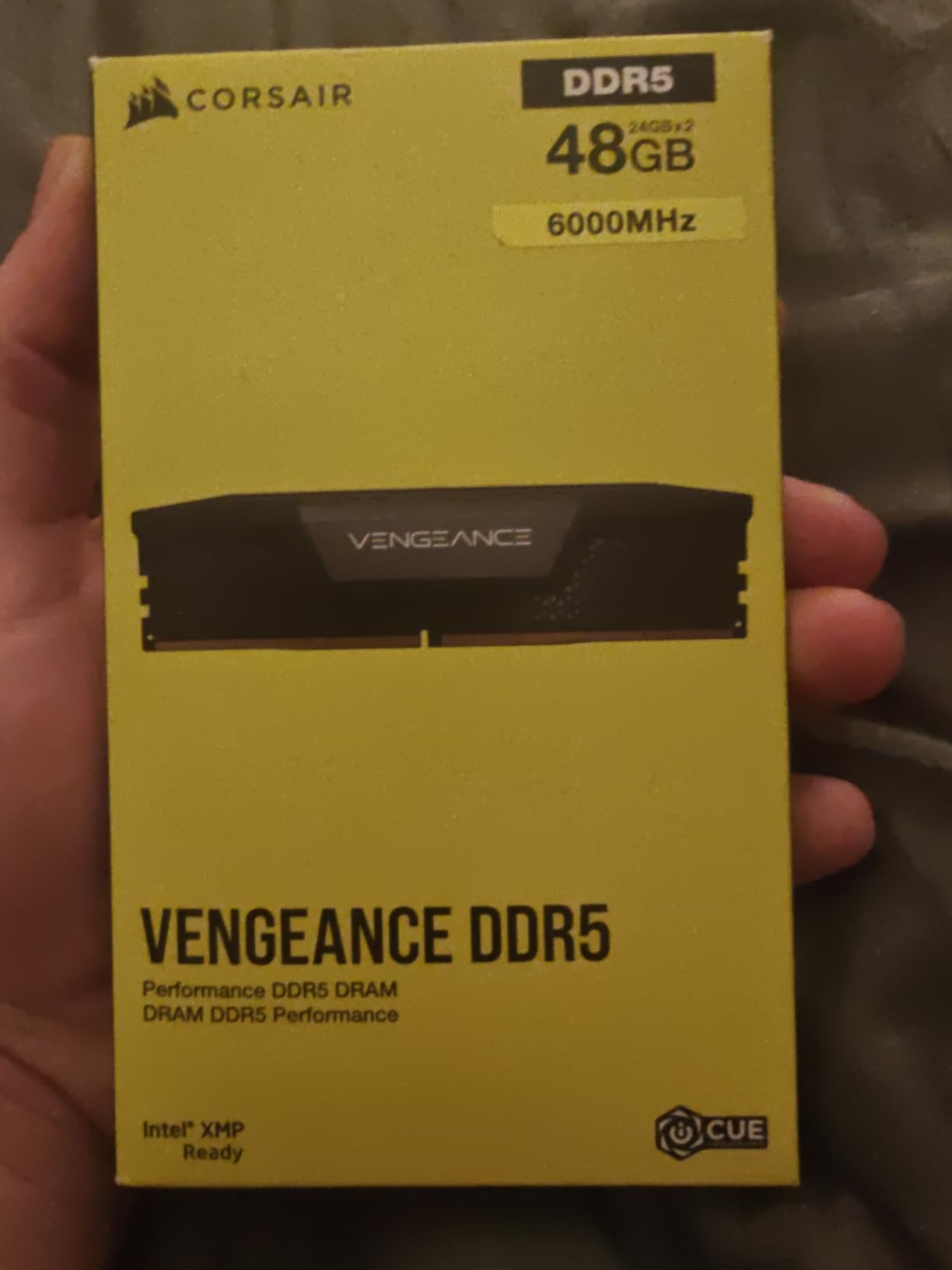 CORSAIR Vengeance DDR5 RAM 48GB (2x24GB) 6000MHz CL36 Intel XMP iCUE Compatible Computer Memory - Black customer photo 1