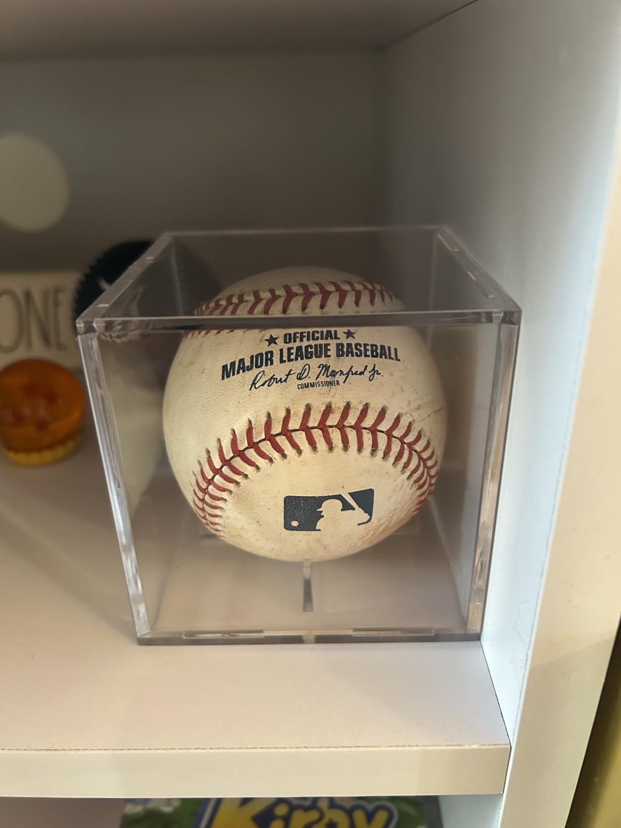 Danodoi Baseball Display Case UV Protected Acrylic Clear Baseball Holder Square Cube Ball Protector Memorabilia Autograph Display Box for Official Size Baseball customer photo 2