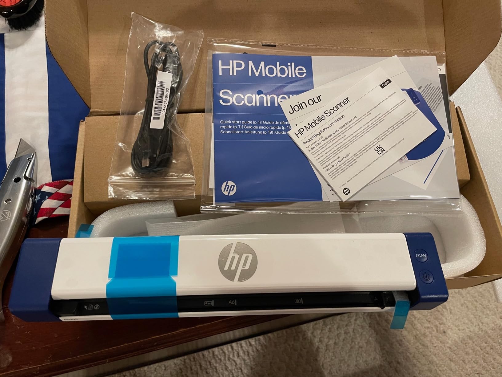 HP Small USB Document & Photo Scanner for Portable 1-Sided Sheetfed Digital Scanning (Model HPPS100) customer photo 1