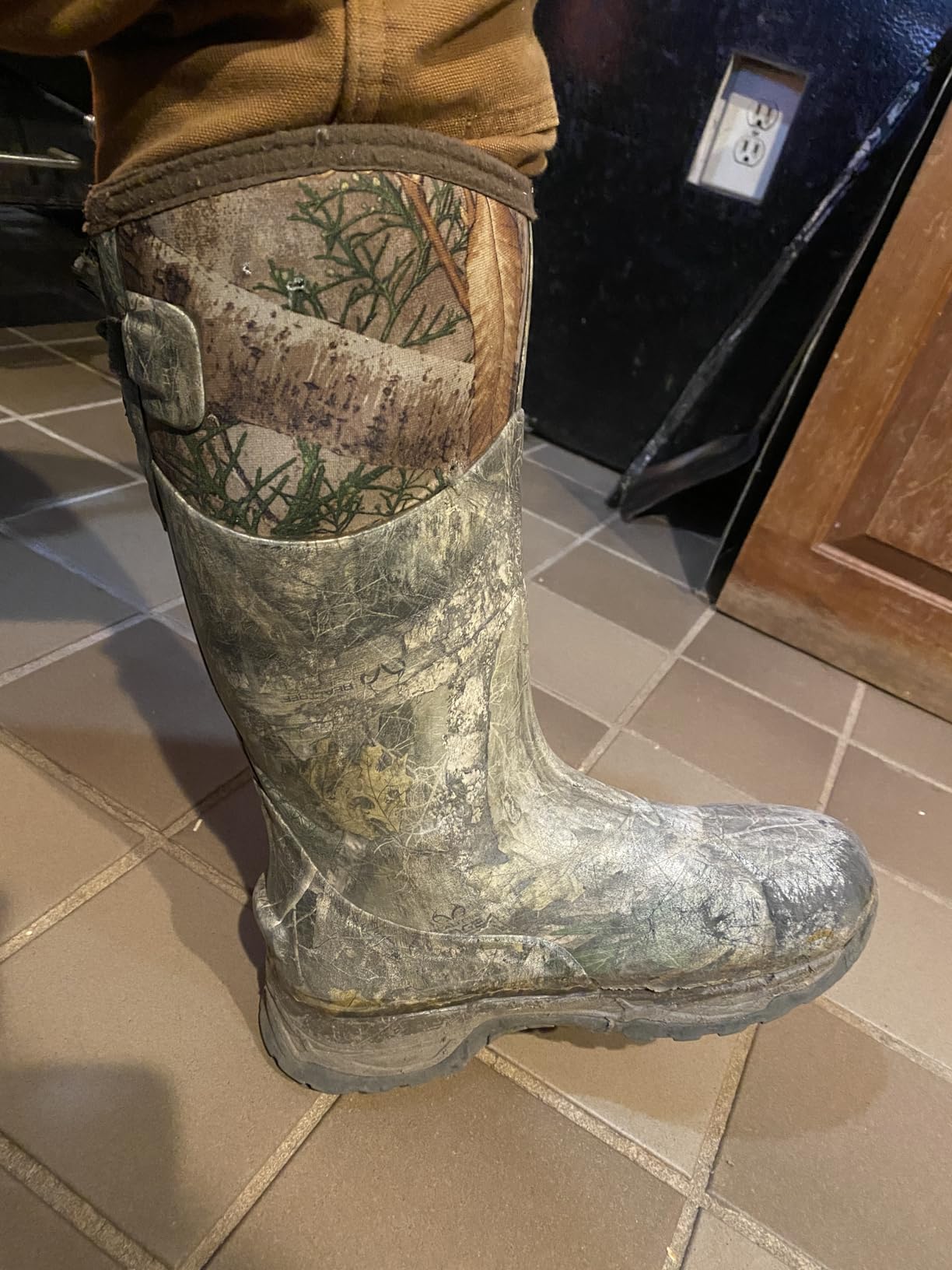 TIDEWE Rubber Hunting Boots, Waterproof Insulated Next Camo G2 Warm Rubber Boots with 7mm Neoprene, Sturdy Outdoor Hunting Boots for Men (800g Insulated & Standard, Size 6-14) customer photo 2