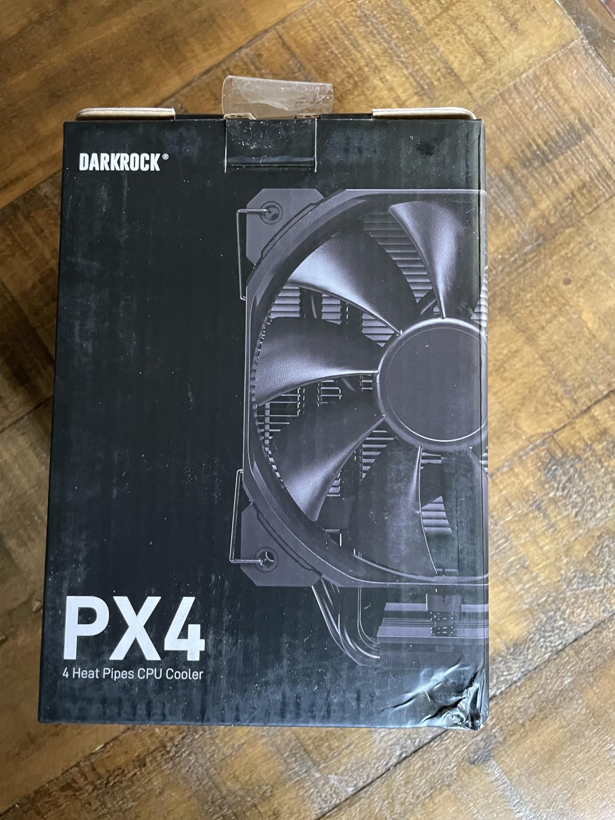 DARKROCK PX4 CPU Air Cooler High-Performance 4 Copper Heat Pipes, 120MM PWM Fan Low Noise - Intel LGA 1851/1700/1200/115X, AMD AM5/AMD4 All Black customer photo 2