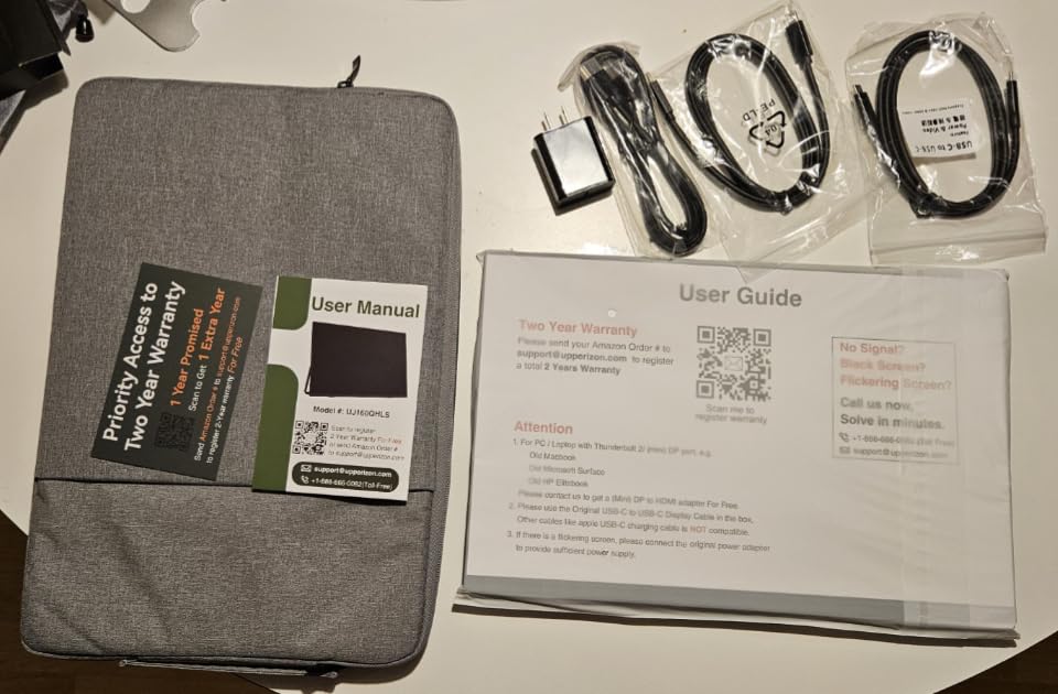 Portable Monitor 16 inch 2K QHD 2560X1600 145% sRGB 144 Hz HDR HDMI USB-C Travel Monitor for Laptop MacBook PC Surface PS5 Xbox, External Display with Kickstand & Speakers, VESA Compatible customer photo 2