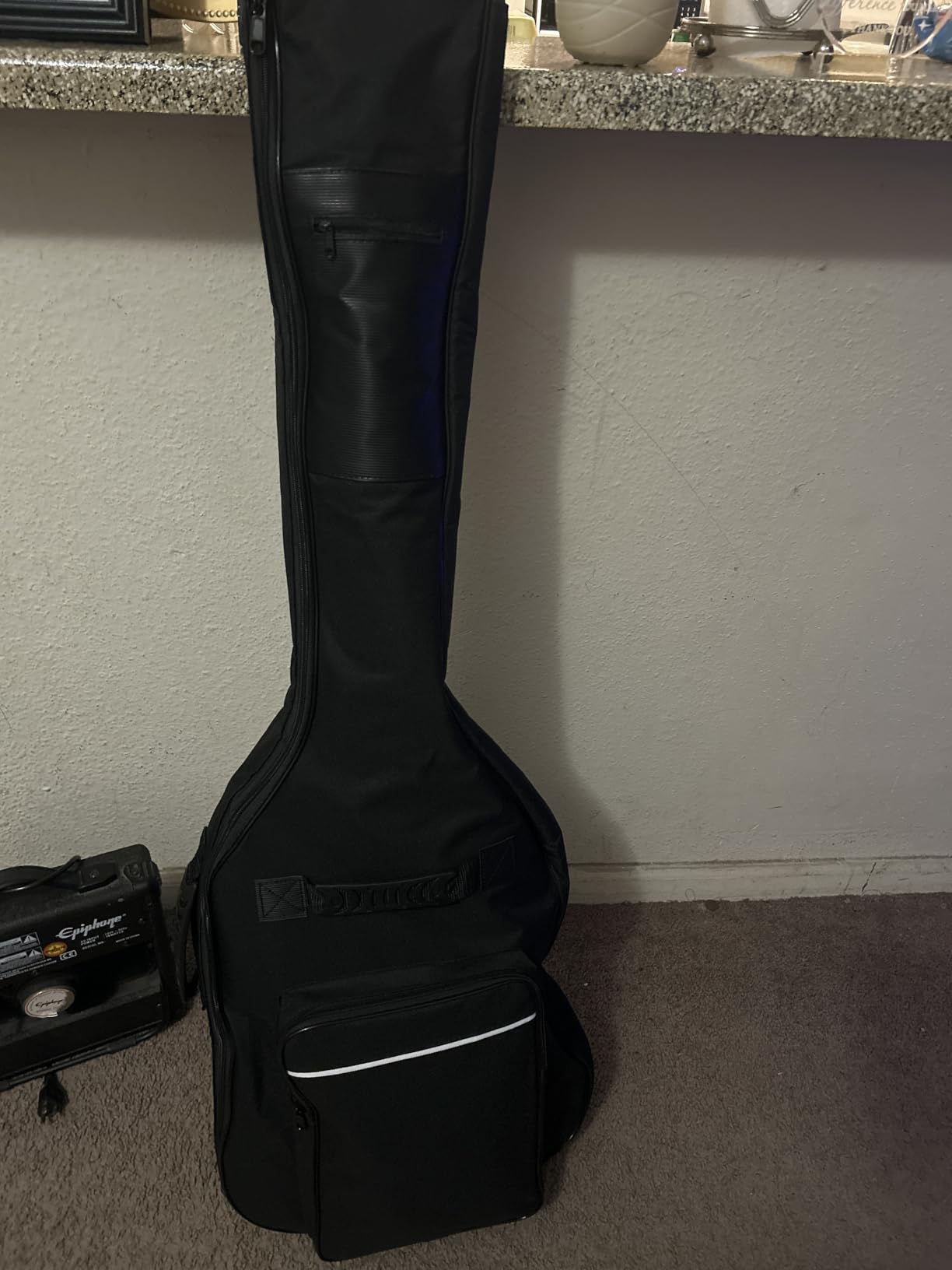 LETSROCK 39 40 41 Inch Electric Guitar Bag, Electric Guitar Gig Bag 0.35 Inch Waterproof Thick Padding Backpack Soft Electric Guitar Case Dual Adjustable Shoulder Strap Pocket & Back Hanger Loop customer photo 1