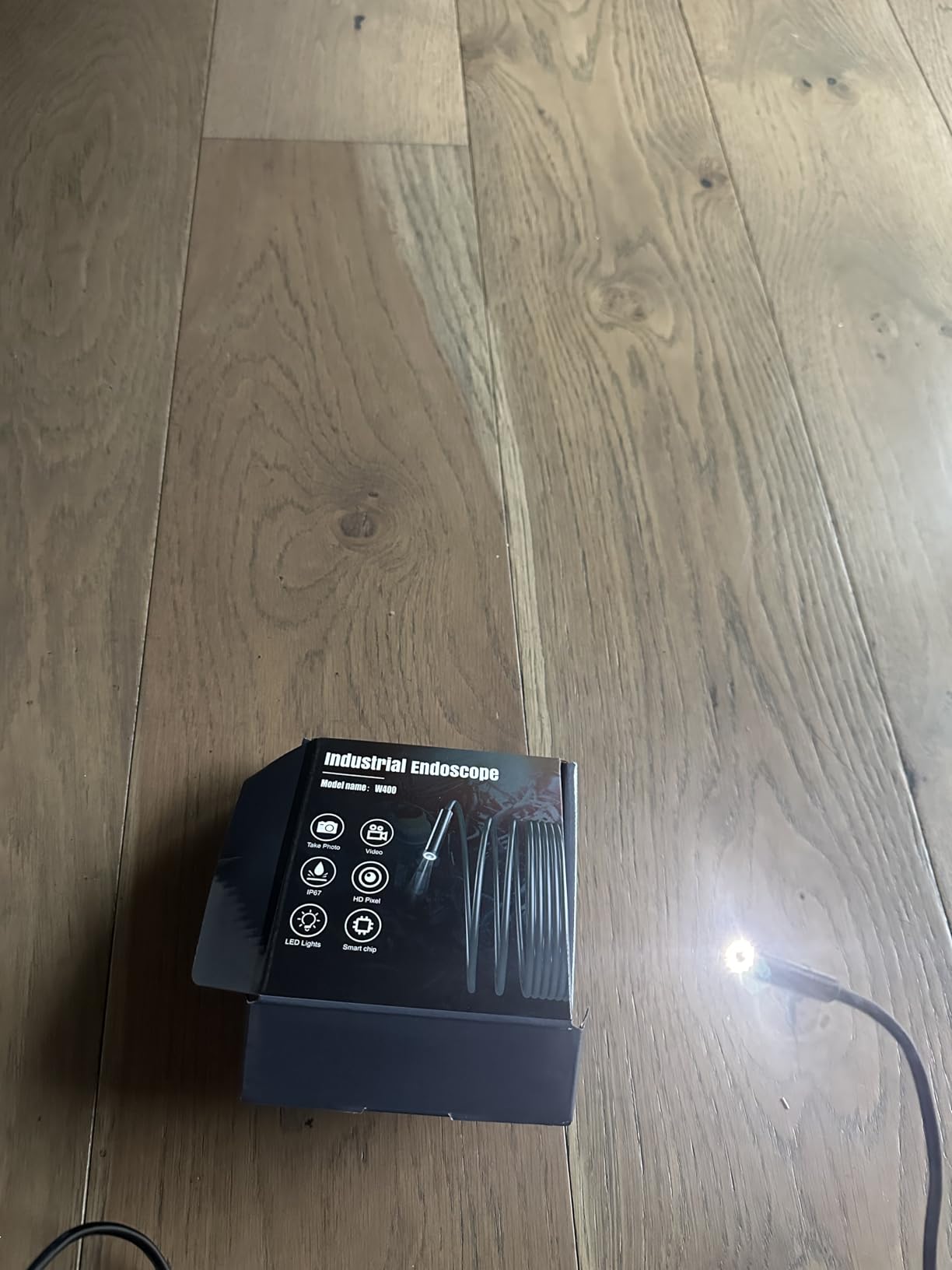 Endoscope Camera with Light,1920P HD Borescope Tools with 8 Adjustable LED Lights, Endoscope with Semi-Rigid Snake Camera, IP67 Waterproof Inspection Borescope for iOS and Android-16.4ft Dual-Lens customer photo 2