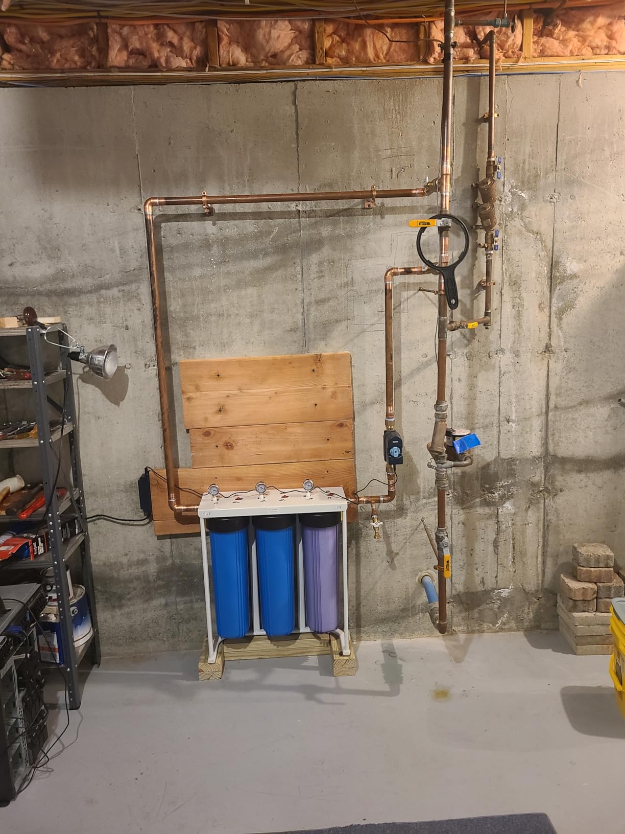 SimPure Whole House Water Filter System, 2 Stages Clear Home Water Pre-Filtration with Carbon and Sediment Filters, Reduce Odor, Chlorine, Taste, Iron, 1