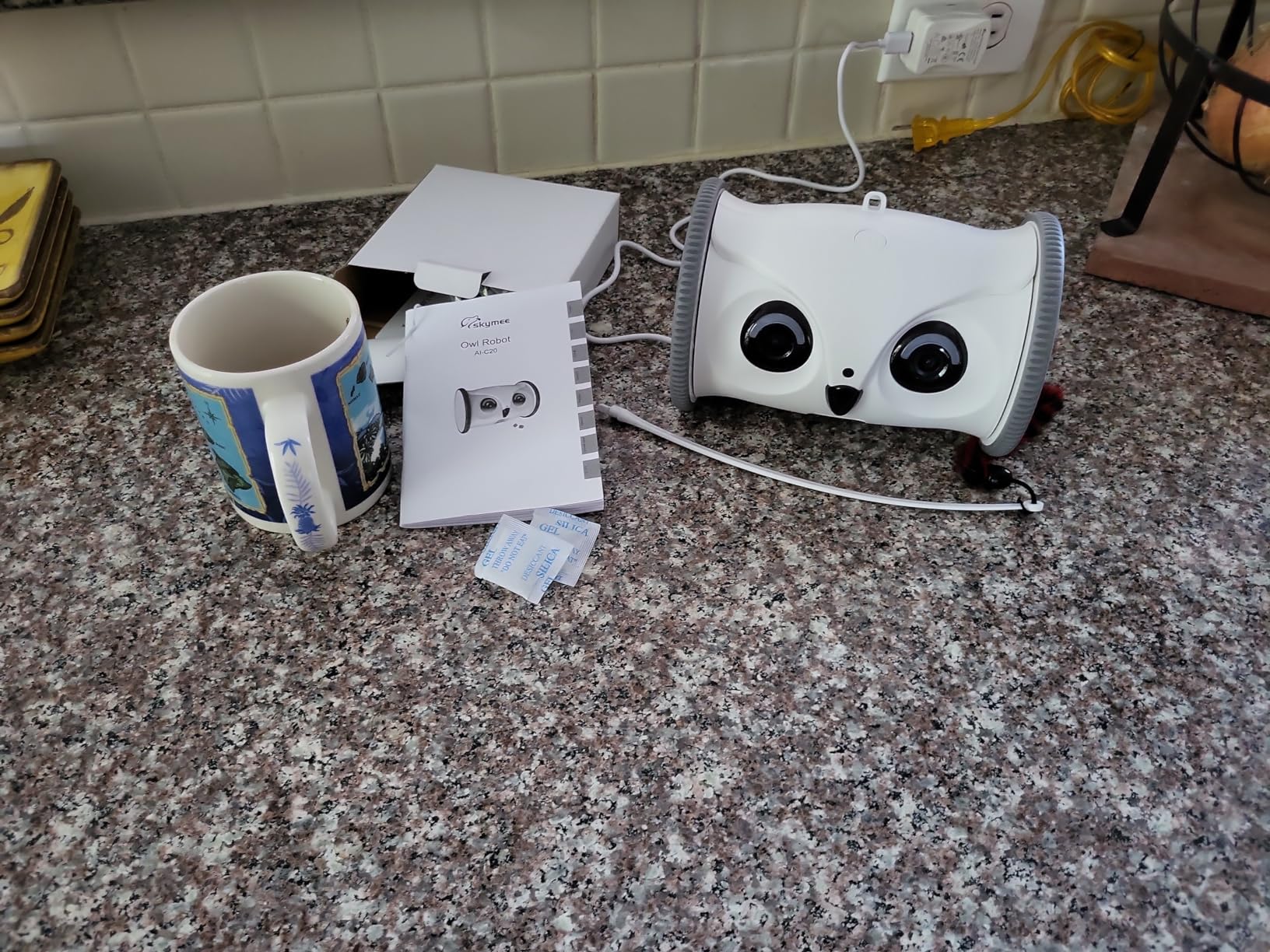 Owl Robot: 1080P Full HD Pet Camera with Treat Dispenser, Interactive Toy for Dogs and Cats, Full House Mobile Monitoring via App, 2 Way Talk, No Monthly Fee (Only 2.4G WiFi) customer photo 2