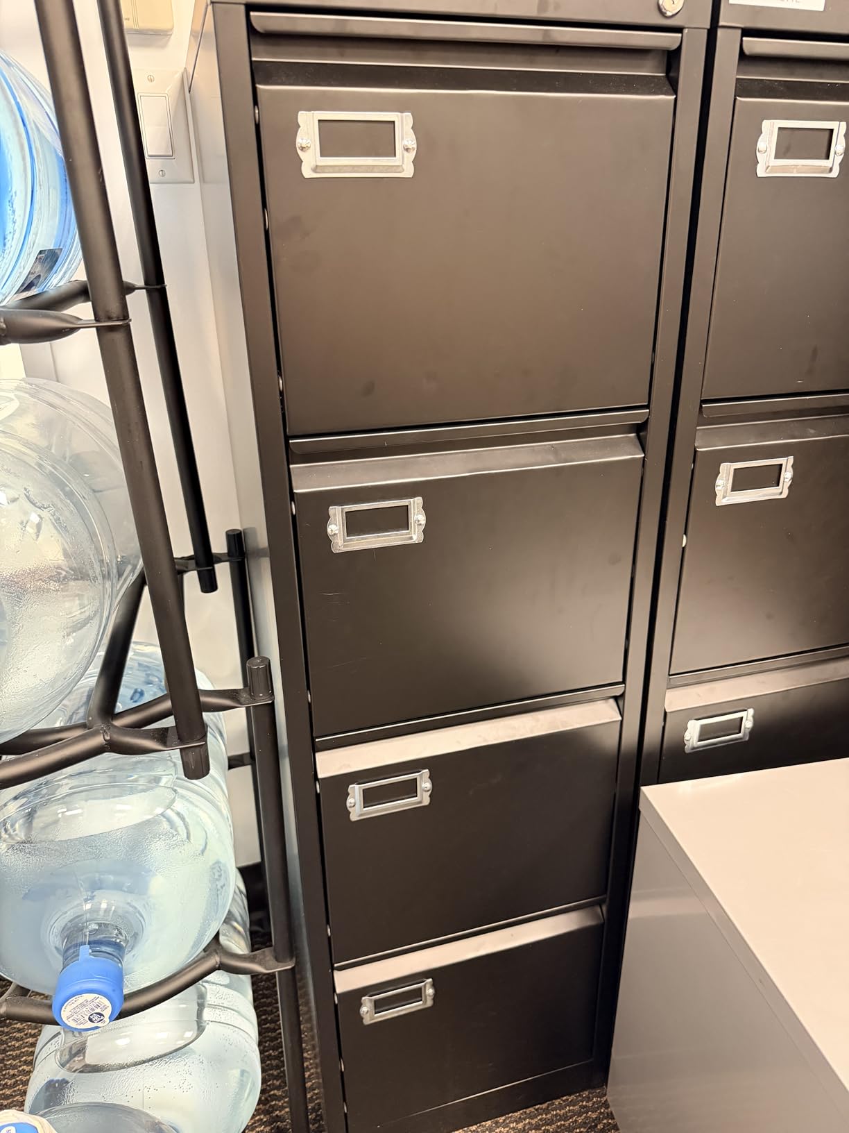 SISESOL 2 Drawer File Cabinet on Wheels, Metal Filing Cabinet with Lock, Black Rolling File Cabinets with Casters, Under Desk Office Cabinets for Home Office customer photo 1