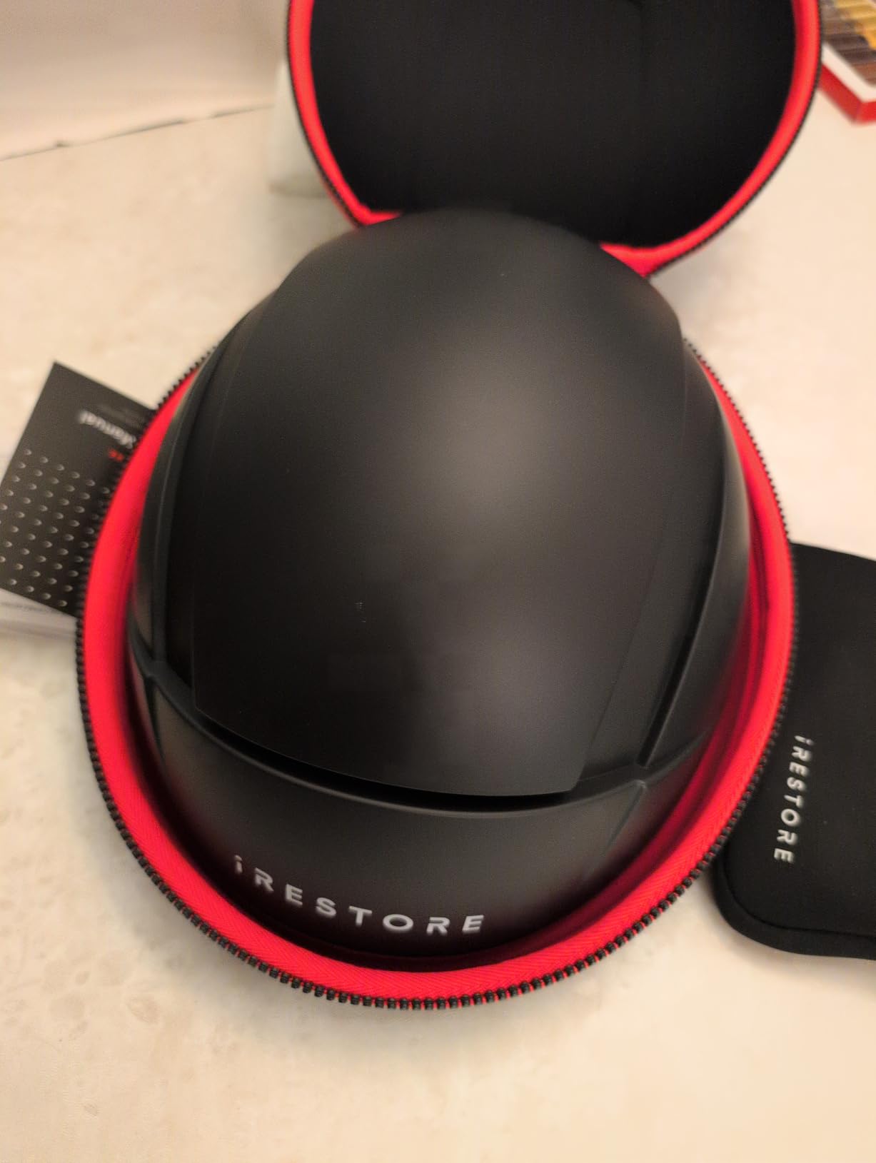 iRestore Elite - Laser Red Light Therapy for Hair Growth System - FDA Cleared Hair Loss, Hair Thinning & Alopecia Treatment for Men & Women - Laser Cap for Hair Regrowth Stimulates Denser Fuller Hair customer photo 2