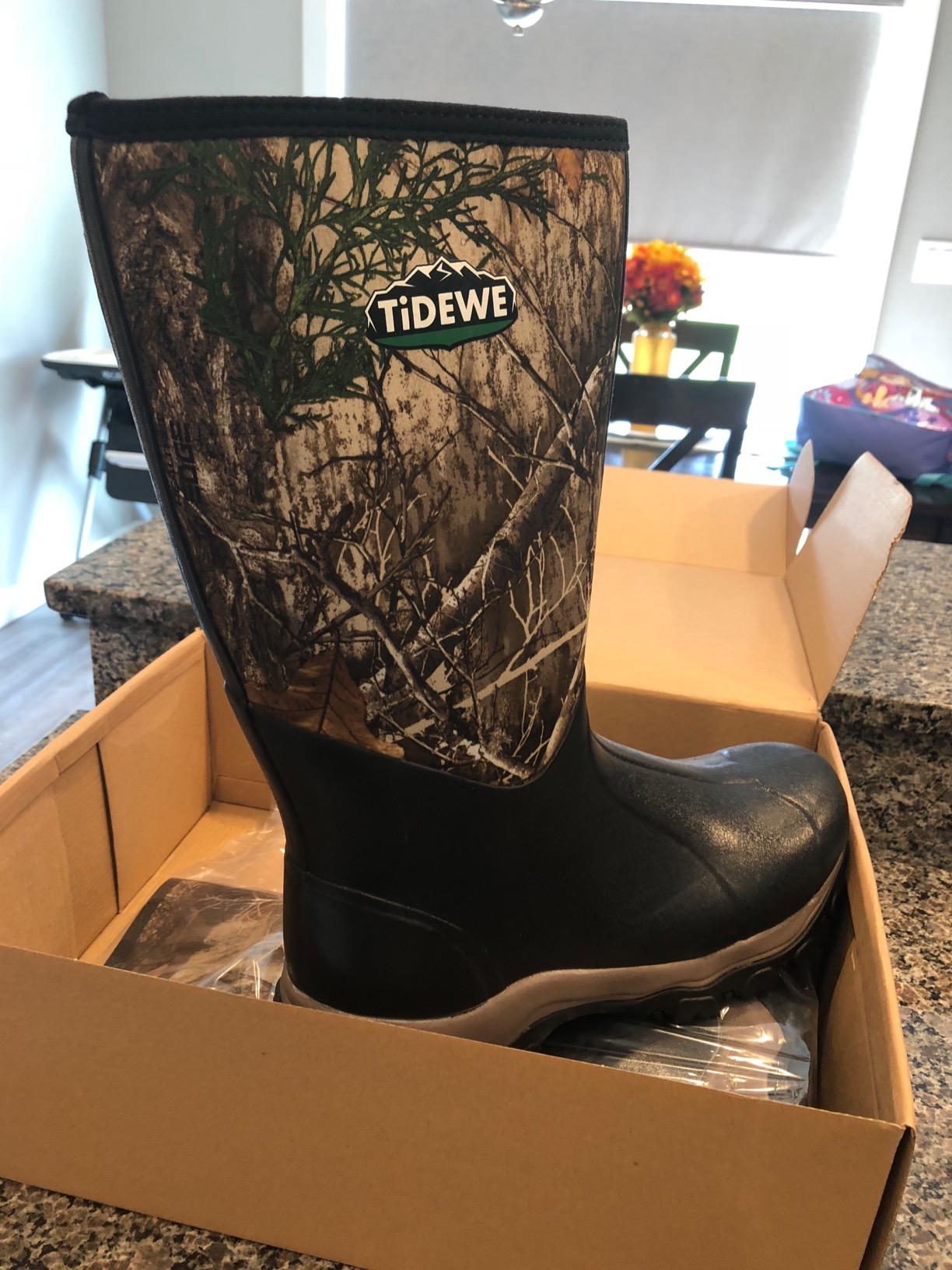 TIDEWE Hunting Boot for Men, Insulated Waterproof Sturdy 16