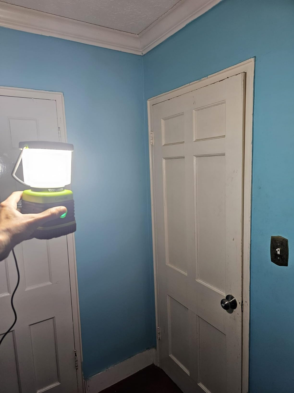 LED Camping Lantern Rechargeable, Consciot Camping Lights, 1000LM, 4 Light Modes, 4400mAh Power Bank, IPX4 Waterproof, Dimmable Tent Lights for Emergency, Power Outages, USB C Cable Included, 2 Pack customer photo 2