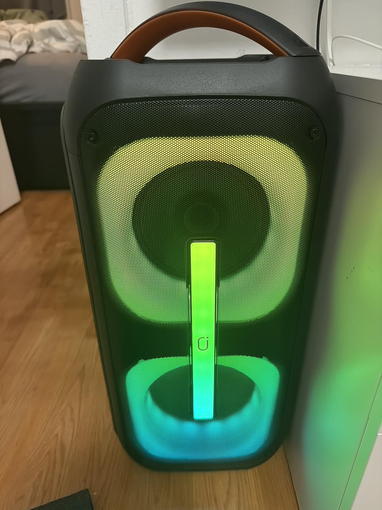 Karaoke Machine with 2 Wireless Microphones, Dual 60W 6.5