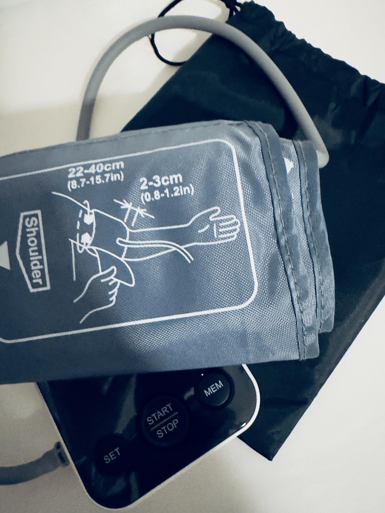 Oklar Blood Pressure Monitor Upper Arm Monitors for Home Use BP Machine Sphygmomanometer with 2x120 Reading Memory Adjustable Arm Cuff 8.7