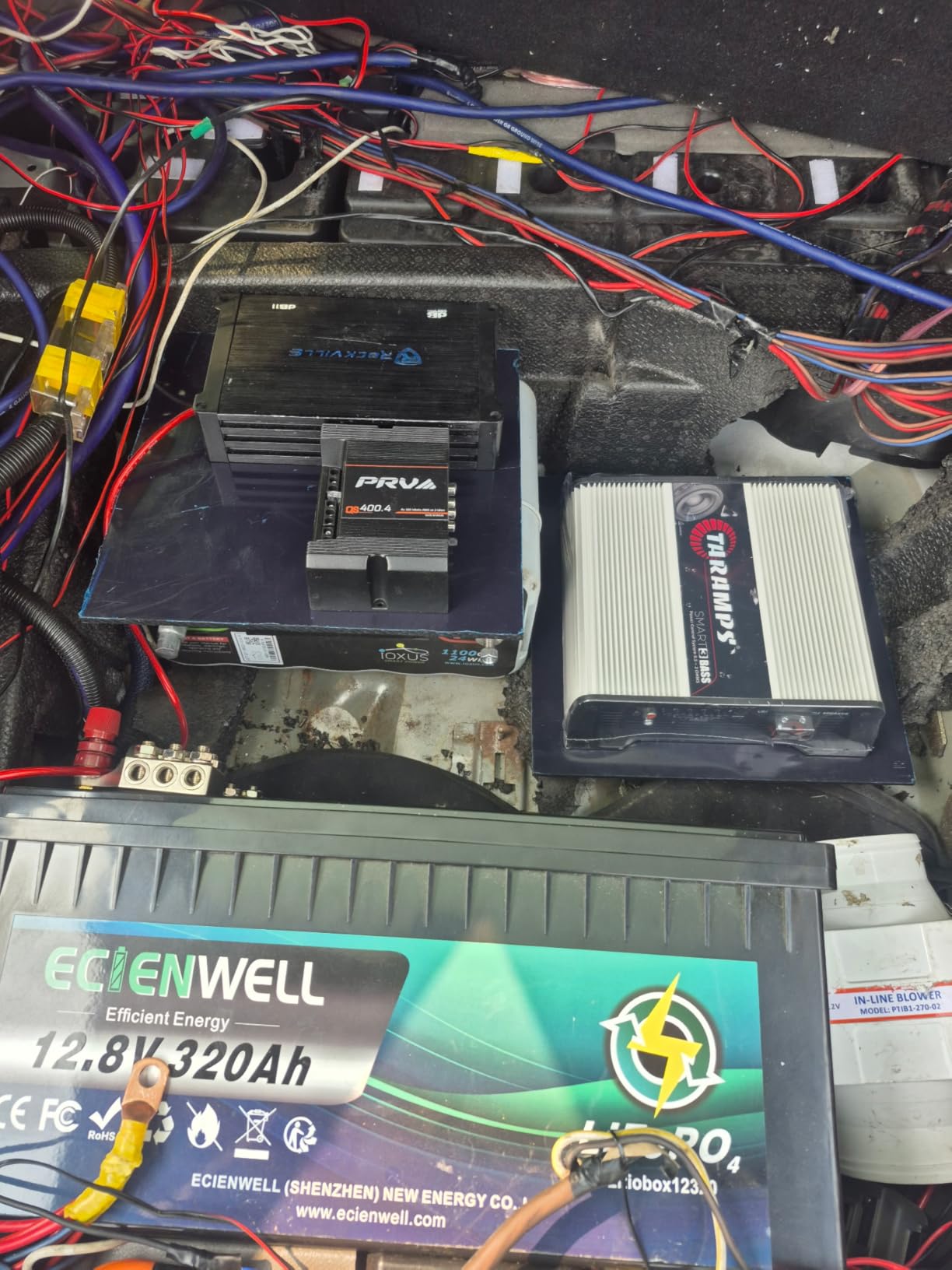 PRV Audio QS400.4 2 Ohm Mini Compact 4 Channel Car Audio Amplifier 4 x 100 Watts RMS at 2 Ohm - 400 Watt Amp Stereo 12 Volts Amp Class D Full Range Bridgeable customer photo 2