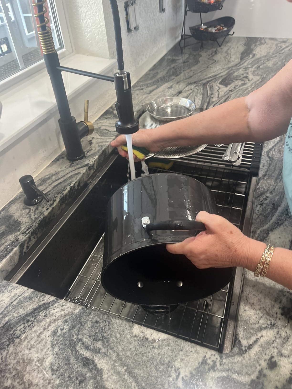 Lordear Undermount RV Kitchen Sink 13x15 Inch Bar Prep Sink 16 Gauge Stainless Steel Workstation Sink 13