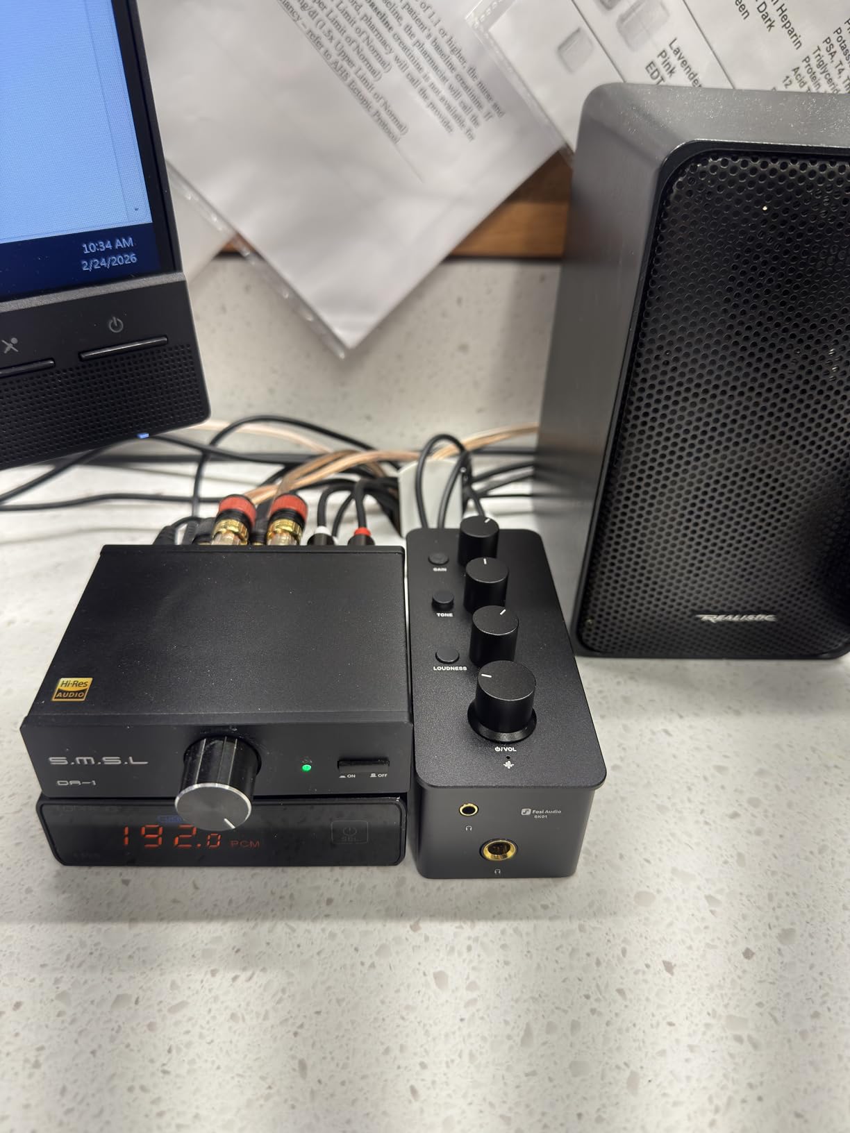 Fosi Audio SK01 Headphone Amplifier Equalizer Preamp with Bass Midrange Treble Tone Control and Loudness Compensation Portable Class A Analog Amp for Electric Guitar Instrument with 3.5mm 6.35mm Jacks customer photo 1