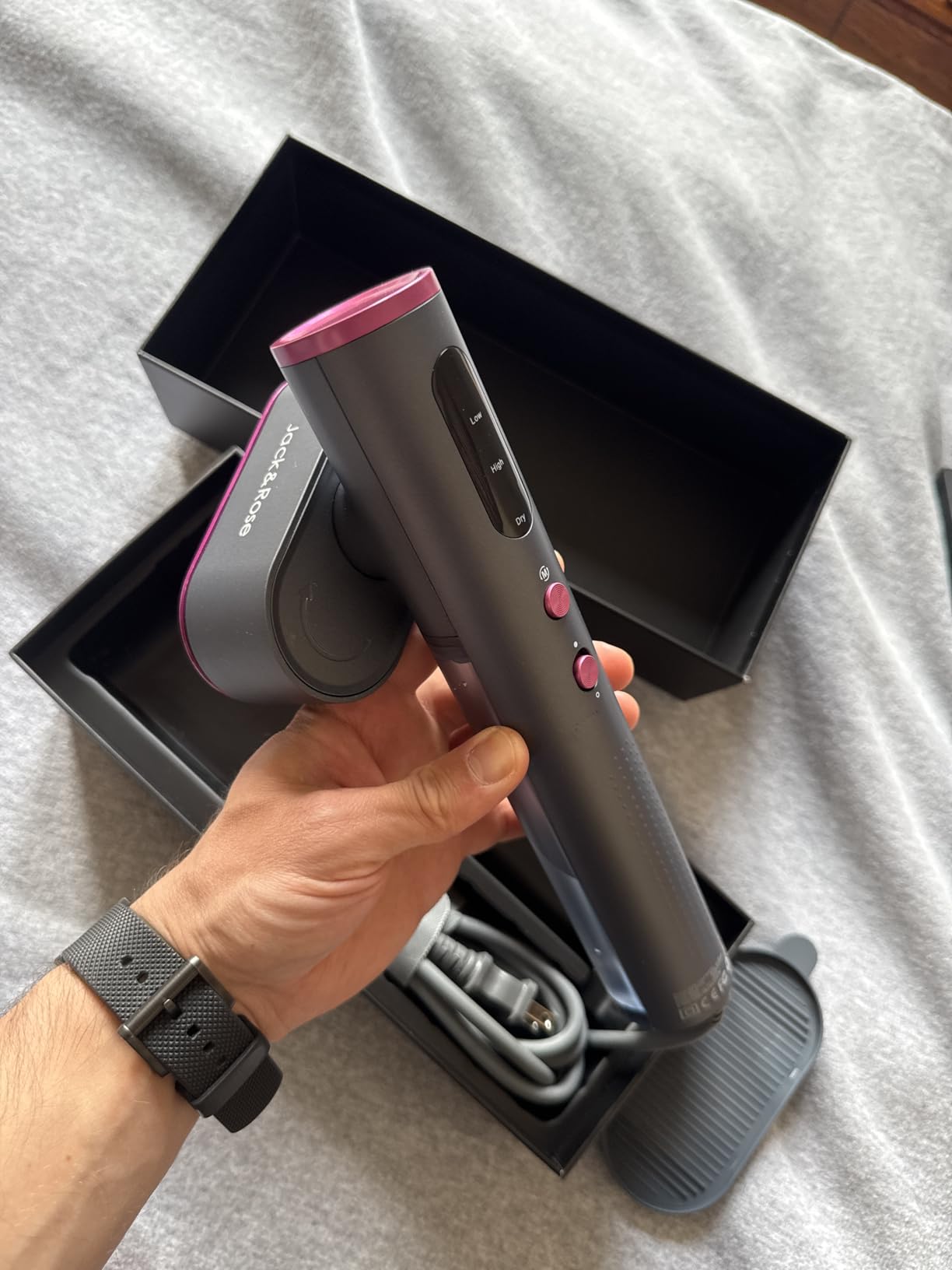 Jack & Rose Travel Steamer for Clothes,100-220V Portable Iron,15s Heat Up,Steamer & Iron 2 In 1, Travel Size,Large Ceramic Heat Panel,for Global and Europe customer photo 2