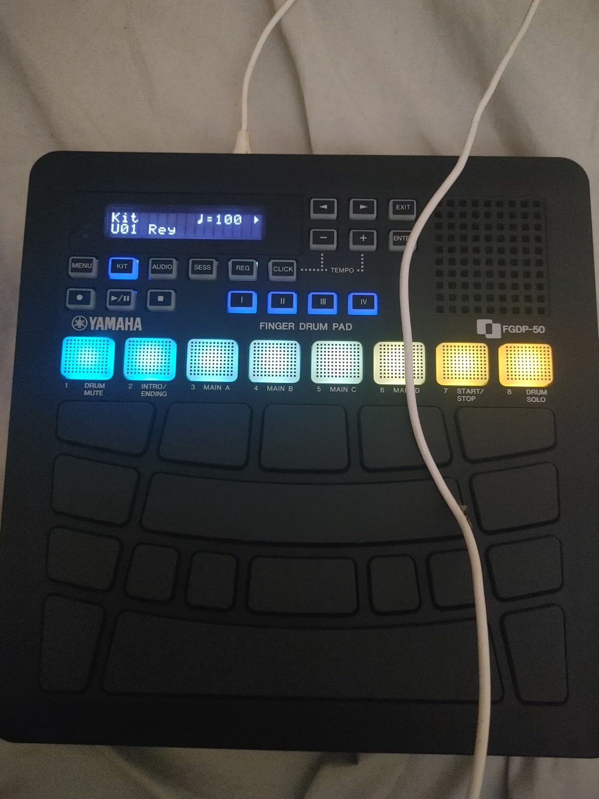 Yamaha FGDP-50 Finger Drum Pad - Portable Electronic Drum Pad with Built-In Sounds, Speaker, USB MIDI, and Battery Power for On-the-Go Music Making customer photo 2