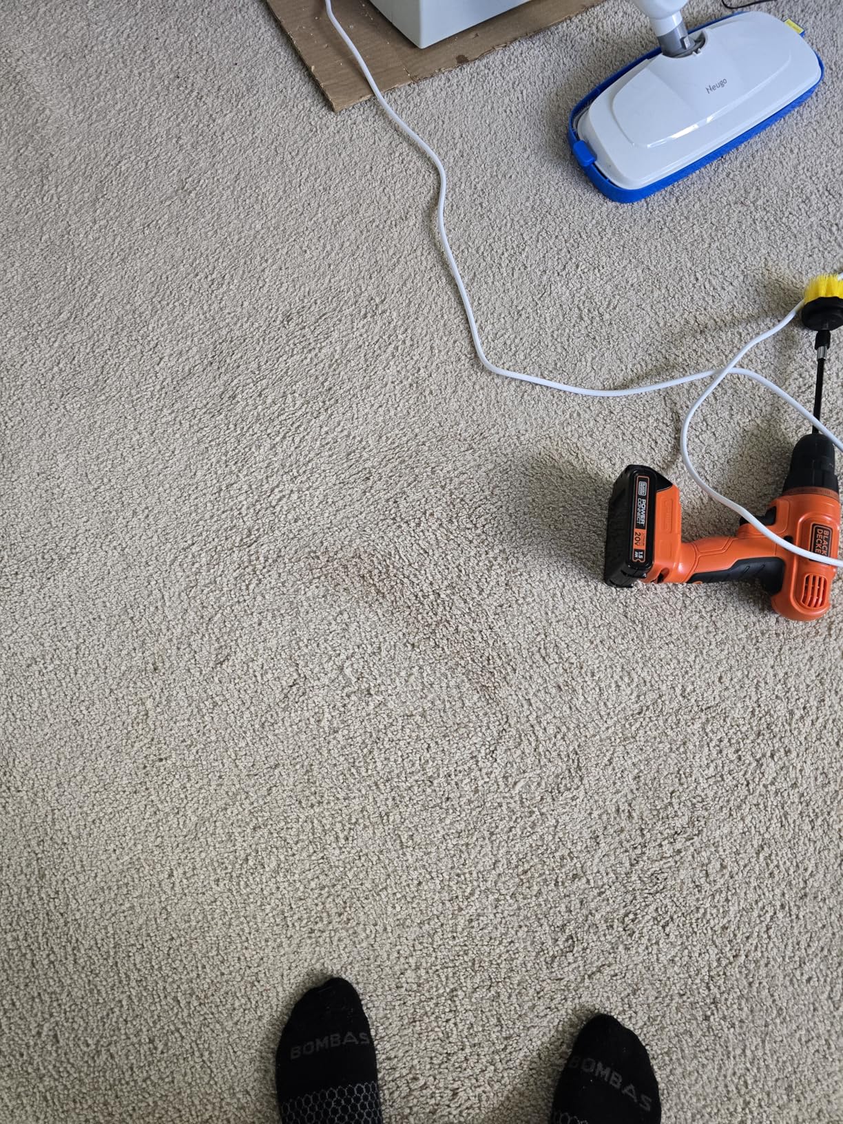 Steam Mop for Hardwood Floor Cleaning, Floor Steamer Cleaner Lightweight for Vinyl, Laminate, Carpet, Tile Hard Floors w/Adjustable Steam Modes & Height, 23ft Cord, 2 Washable Pad customer photo 2