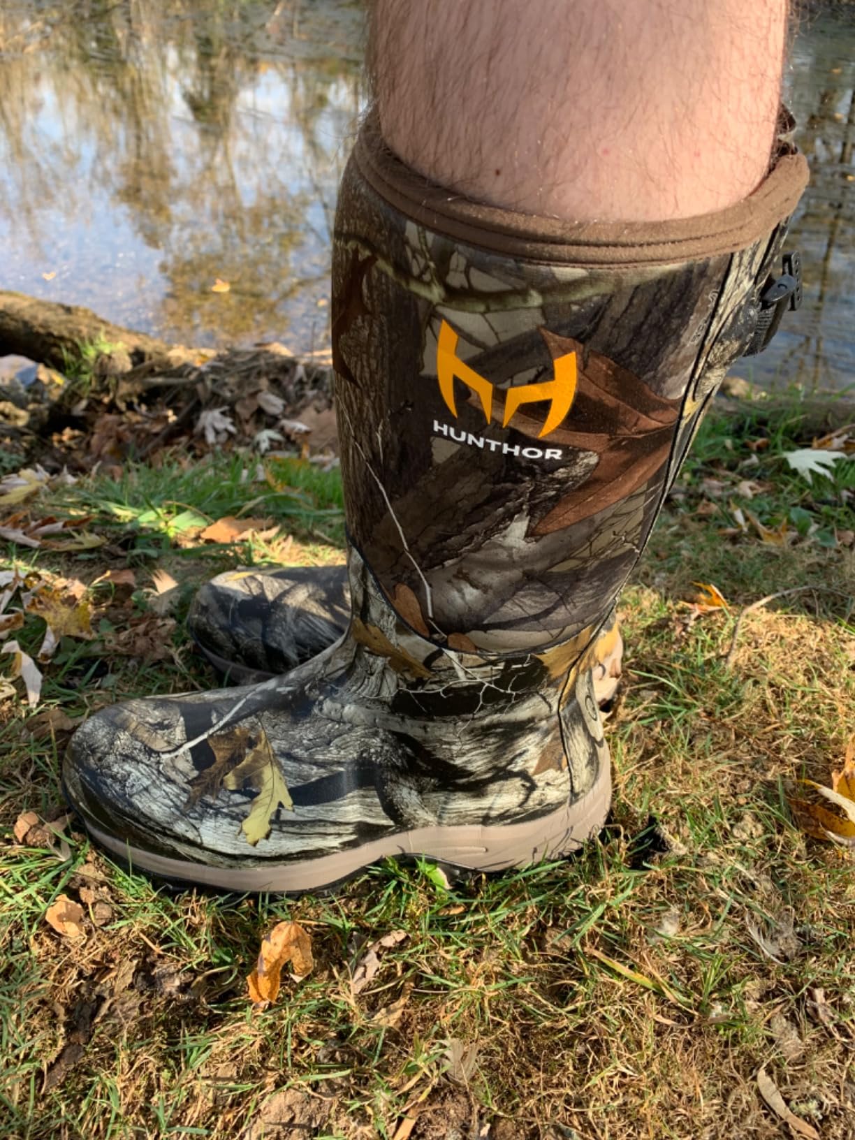 Hunting Boots for Men, Waterproof Insulated 6mm Neoprene Rubber Boots for Hunting and Outdoor Activities (Camo) customer photo 2