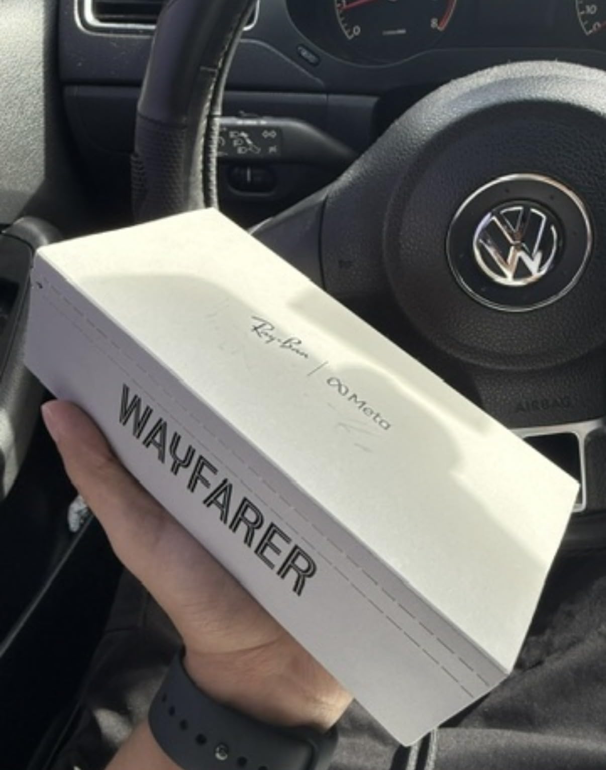 Ray-Ban Meta (Gen 1), Wayfarer, Shiny Black | Smart AI Glasses for Men, Women - 12 MP Ultra-Wide Camera, Open-Ear Speakers for Audio, Video Recording and Bluetooth - Clear Lenses - Wearable Technology customer photo 1