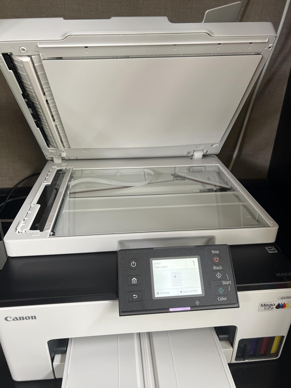 Canon MegaTank MAXIFY GX2020 All-in-One Wireless Color Printer - Print, Copy, Scan with Duplex Printing - Refillable Tank System customer photo 2