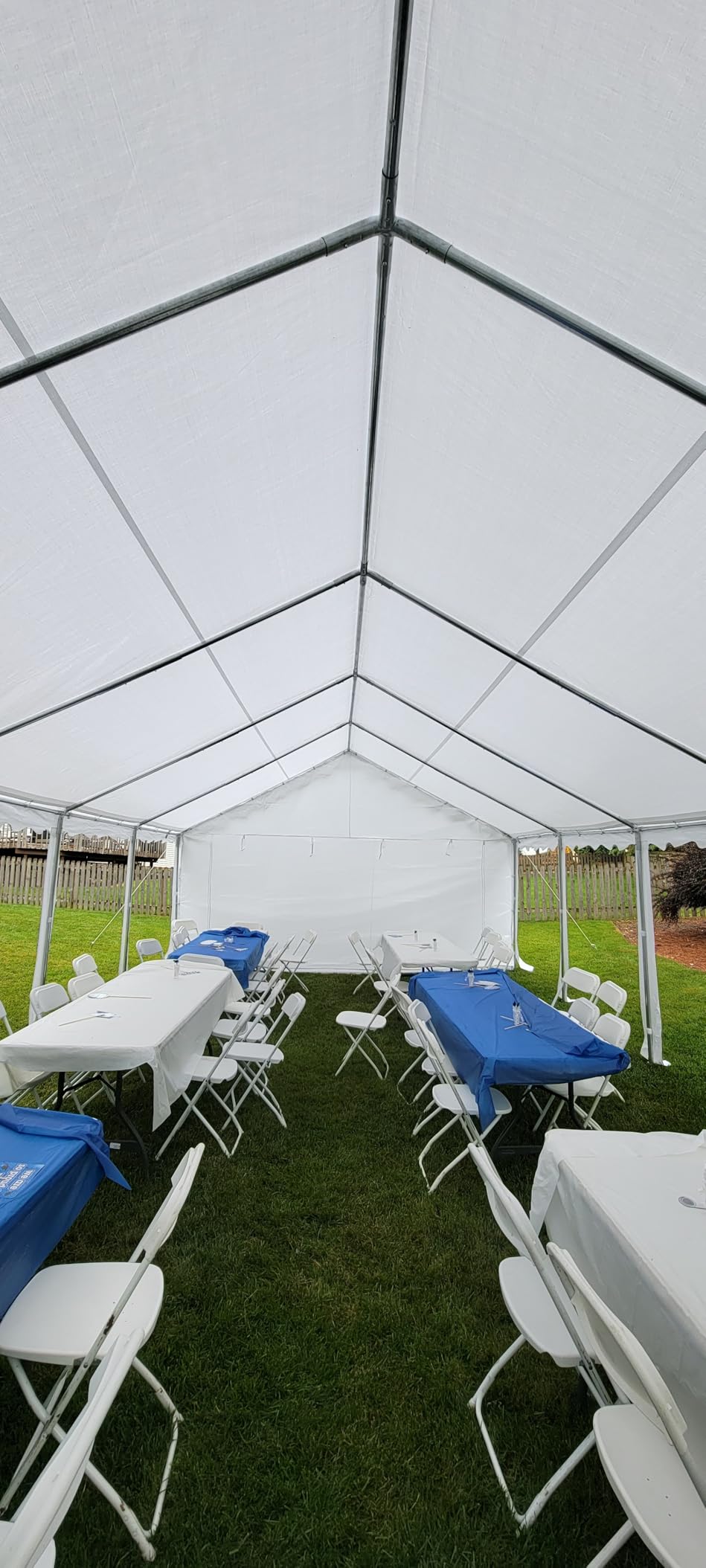 GREEN PARTY 20x40FT Party Tent Heavy Duty, Large Wedding Event Shelters with 7 Carry Bags & Removable Sidewalls, Outdoor Canopy Gazebo Commercial Tents for Parties Carport Camping Garden Patio customer photo 2
