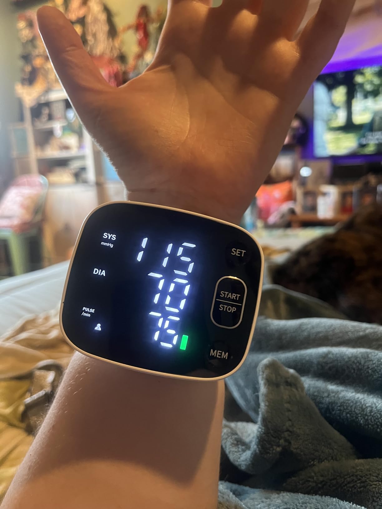 Oklar Blood Pressure Monitors for Home Use Rechargeable Wrist Digital BP Machine Cuff with LED Backlit Display, Voice Broadcast, 240 Memory Storage for 2 Users with Carrying Case customer photo 2