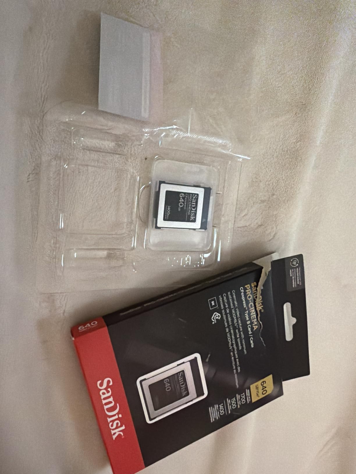 SanDisk 320GB PRO-Cinema CFexpress Type B - Up to 1700MB/s Read Speeds, 8K Video Capture, CFexpress Type B Card customer photo 2