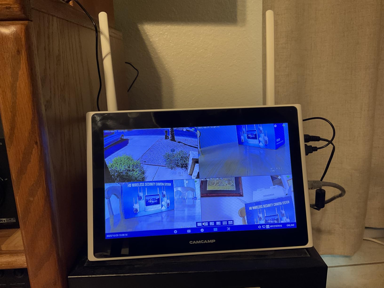 Camcamp Wireless Security Camera System with Monitor,10x Zoom 5MP Dual Lens Security Camera Outdoor with Night Vision,Motion Detection,Expandable 10CH 4K NVR.for Home Surveillance Kits Indoor/Outdoor customer photo 2