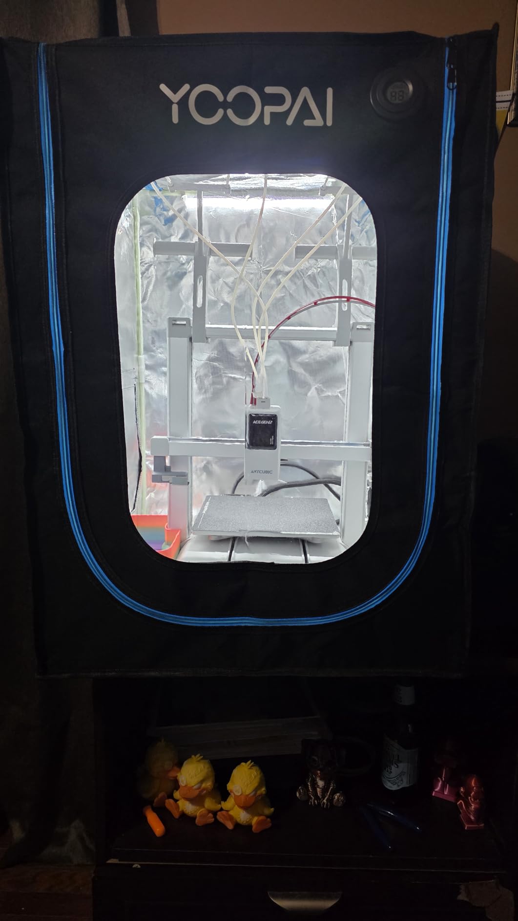 3D Printer Enclosure with Ventilation Kit, LED Light, Thermo-Hygrometer, Premium Fireproof Dustproof Tent for Creality Ender 3 V3 SE/KE/Ender 3/3 Pro/3V2/3S1/Neo customer photo 2