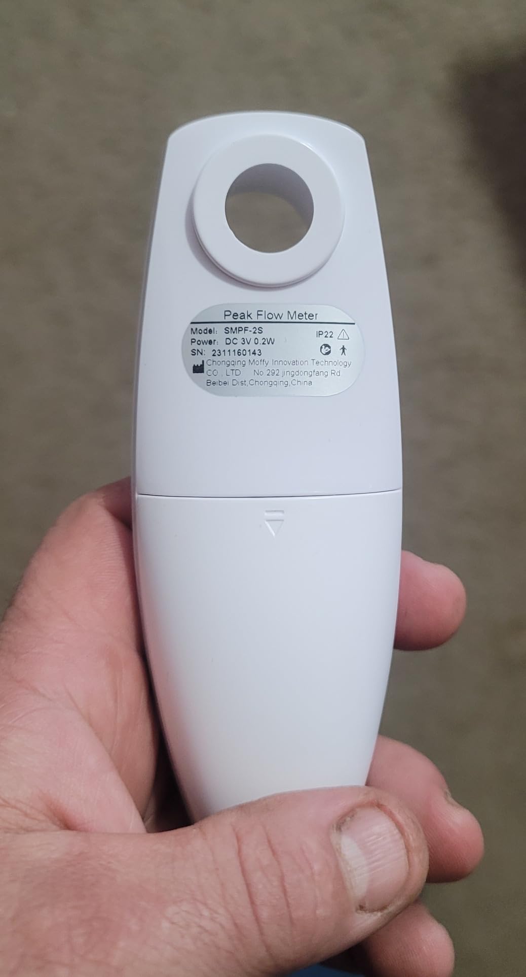 Sonmol Digital Peak Flow Meter Portable PEF Forced Expiratory Volume FEV1 Tester with Red Yellow Green Risk Indicator customer photo 1