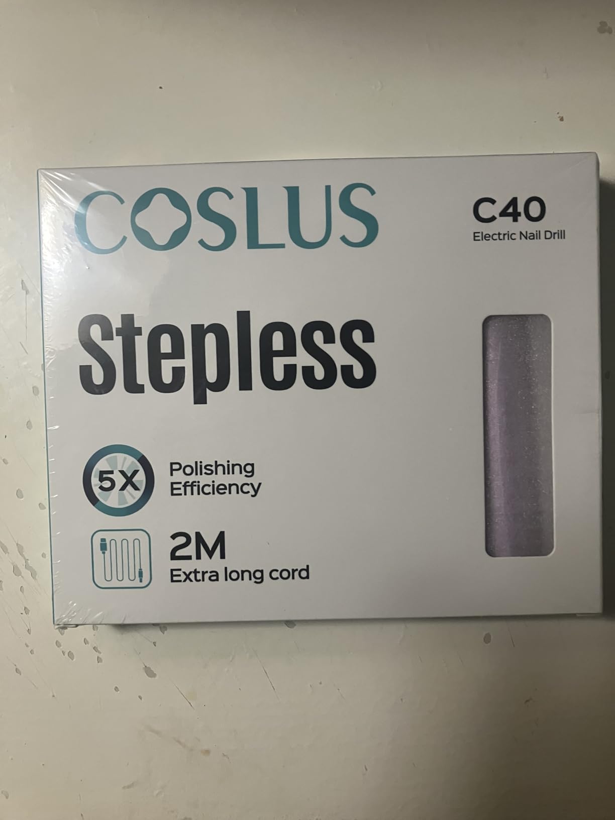 COSLUS C40 Electric Nail Drill File Professional: for Acrylic Gel Dip Powder Nails Portable Nail Machine Kit Manicure Pedicure Tools Polishing Set with Nail Drill Bits Sanding Bands customer photo 2
