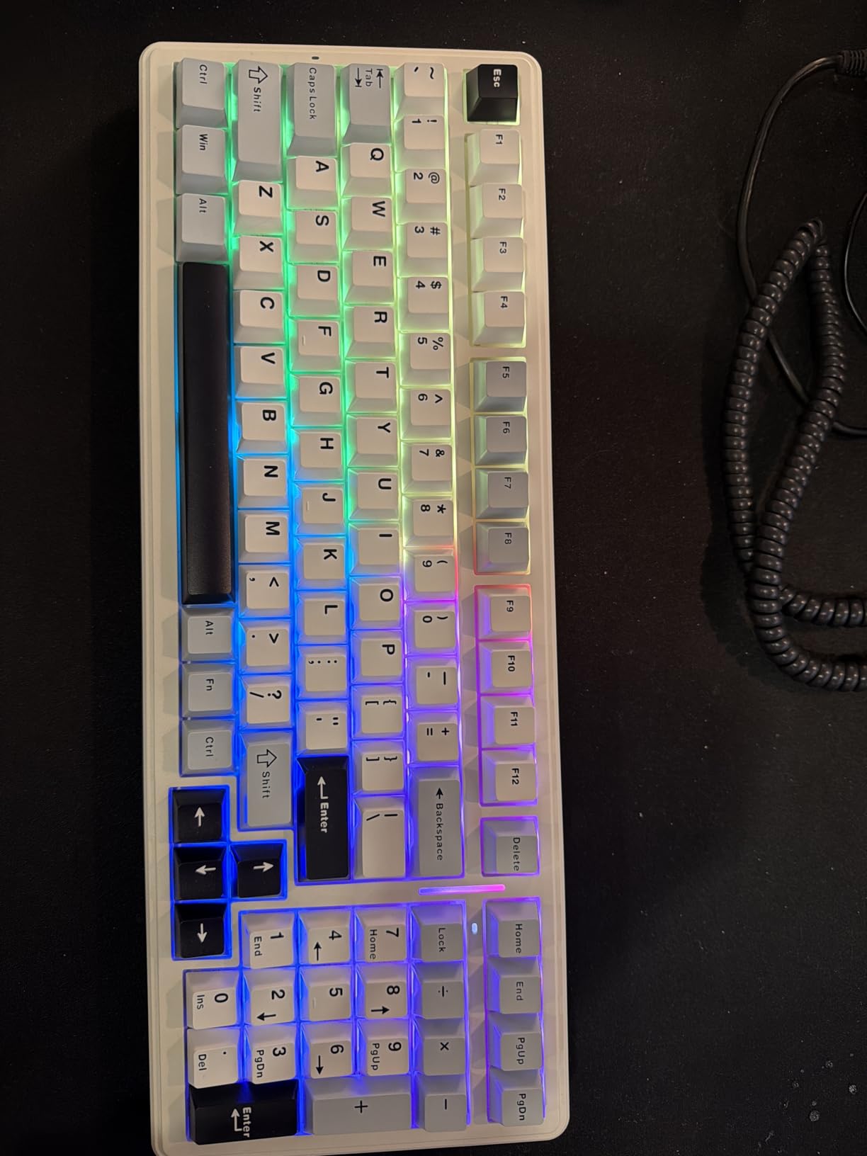 AULA F99 Wireless Mechanical Keyboard, Tri-Mode BT5.0/2.4GHz/USB-C Hot Swappable Custom Keyboard, Pre-lubed Linear Switches, RGB Backlit customer photo 1