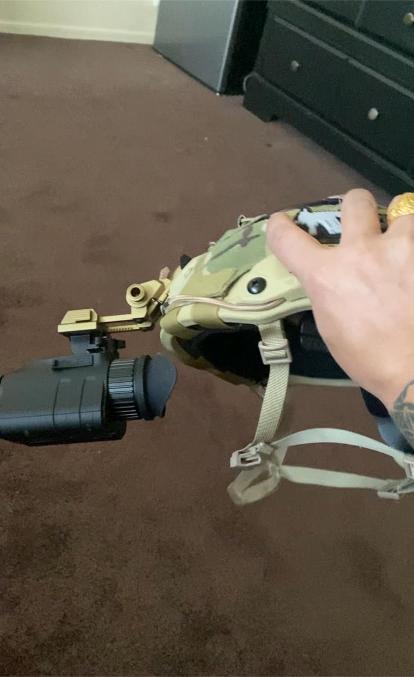 Night Vision Monocular - Nightfox Prowl Night Vision Goggles, Head or Helmet Mounted, 1x Magnification NVG, 1080p Video Recording, Stealth Infrared 940nm IR, Digital NODs for Airsoft, Night Walking customer photo 2