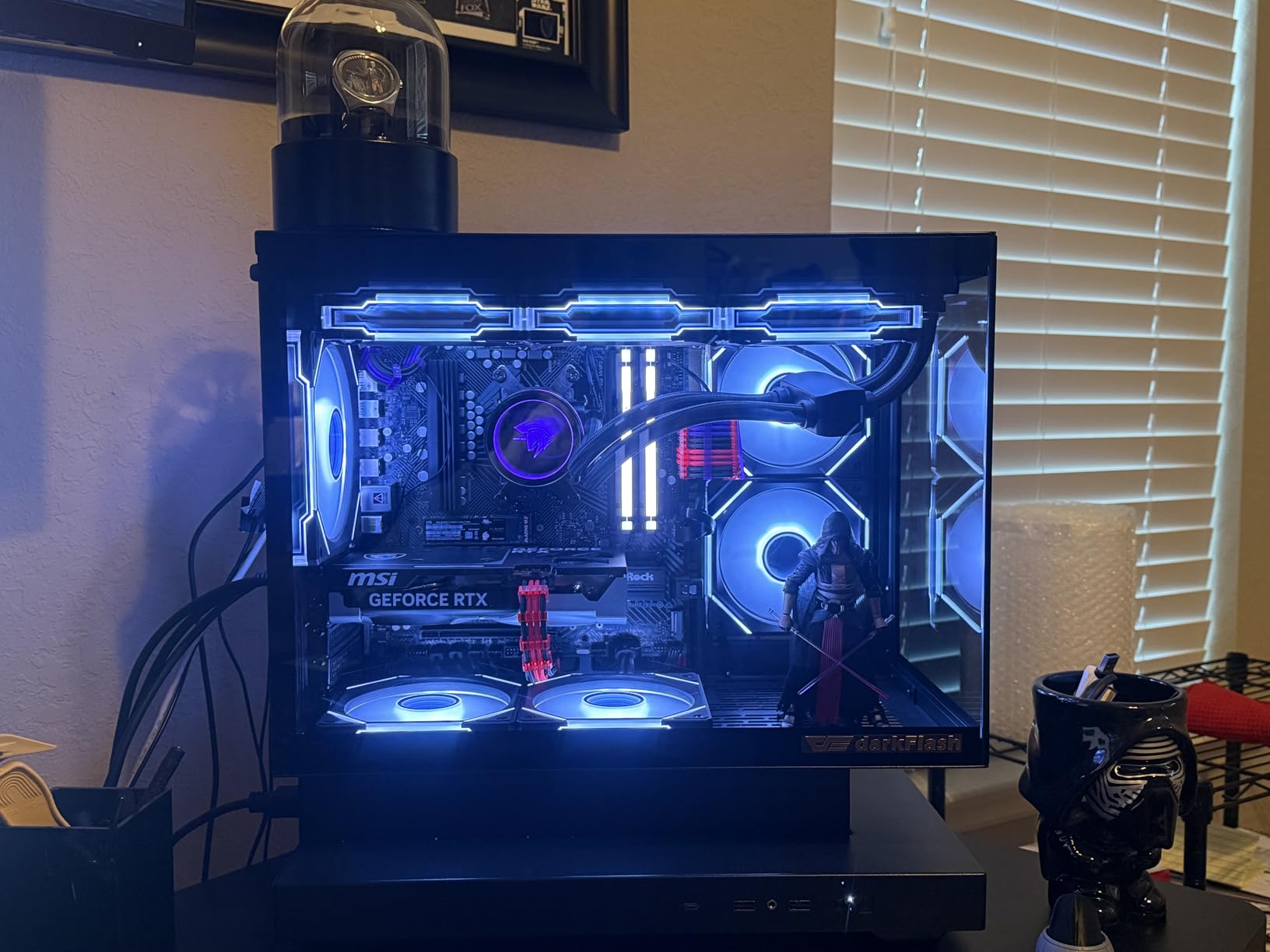 AsiaHorse WK-A360 ARGB All-in-One AIO CPU Liquid Cooler, Wandering Knight 360mm Water Cooling System with Dual High-Performance Pump and 3x120mm PWM Fans, Compatible with Intel & AMD CPUs (Black) customer photo 1