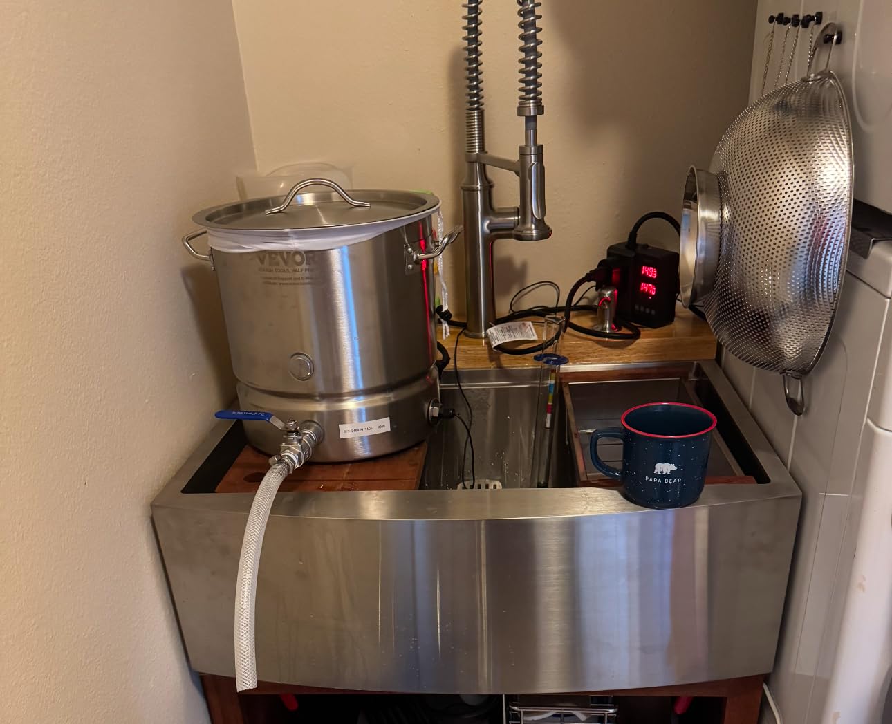 VEVOR Brew Kettle 16 Gal, Brewing Pot Stainless Steel, Brew Kettle Pot for Beer Brewing with Filter&Filter Tray, Tri Ply Bottom for Beer customer photo 1