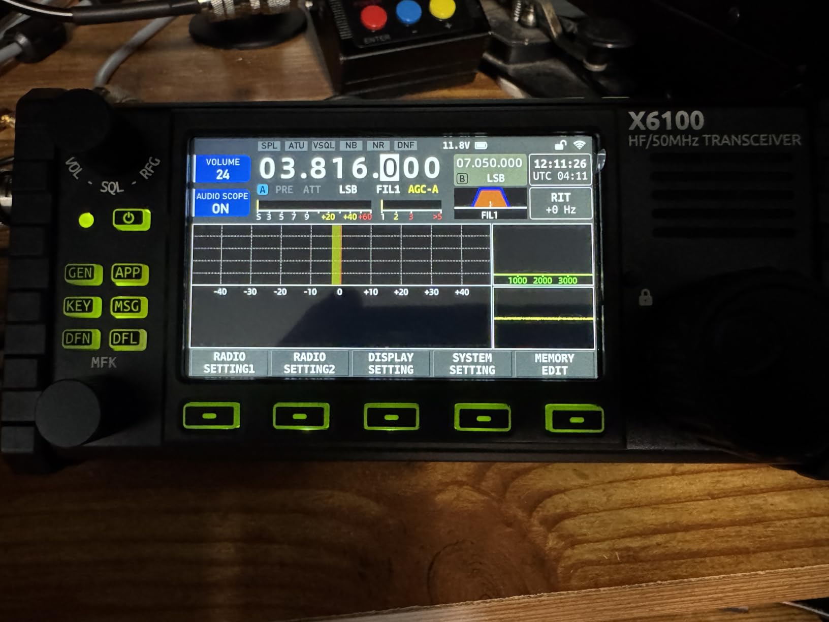 X6100 HF Radio Transceiver, 10W Full Mode SDR Radio Supports BT with 4