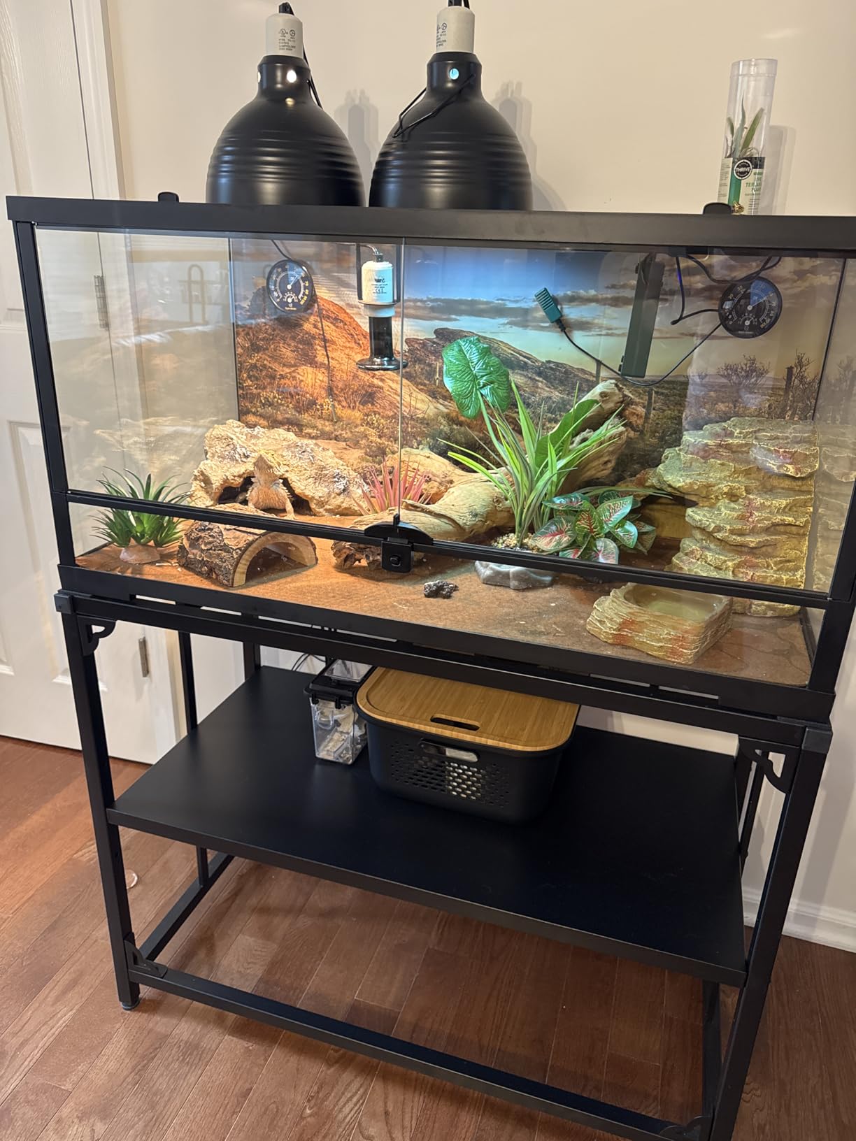 Fish Tank Stand 40 Gallon, Metal Aquarium Stand 36.5