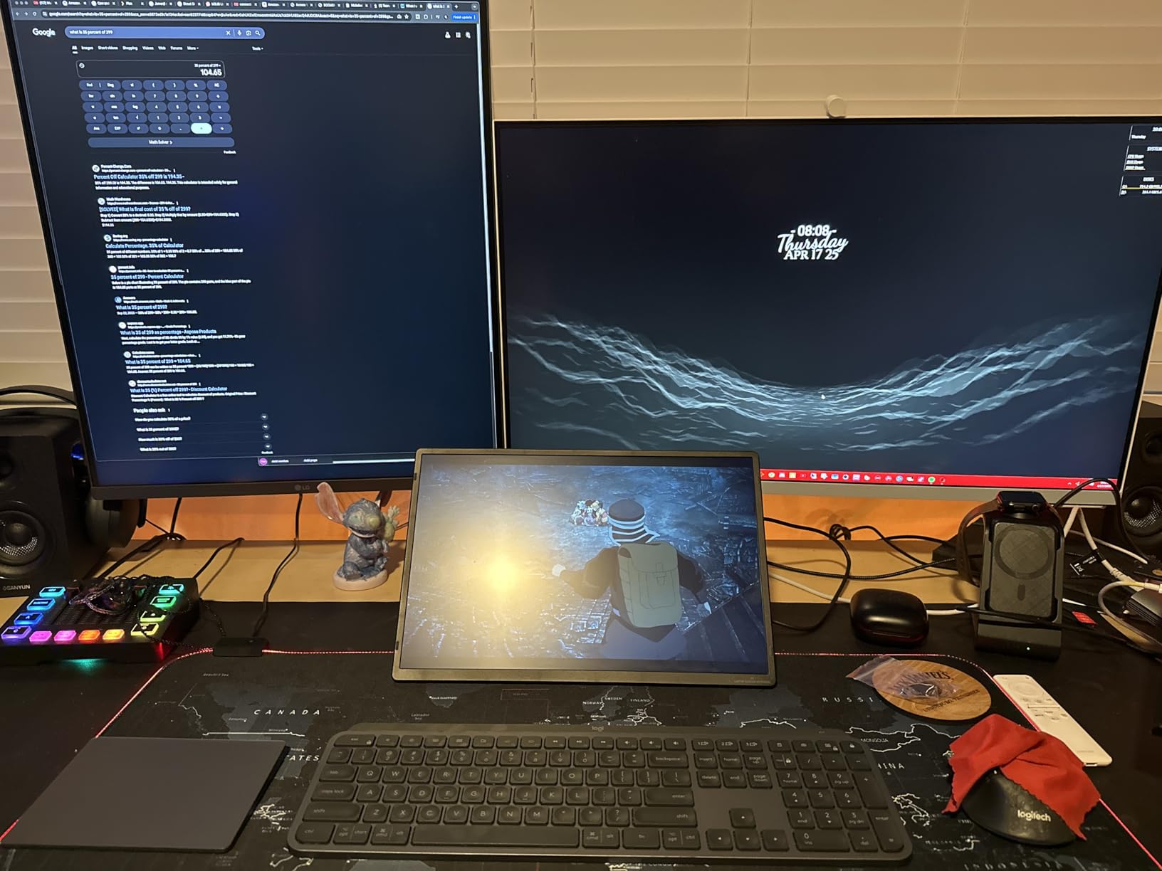 Dual Monitor Mount for Screens up to 43