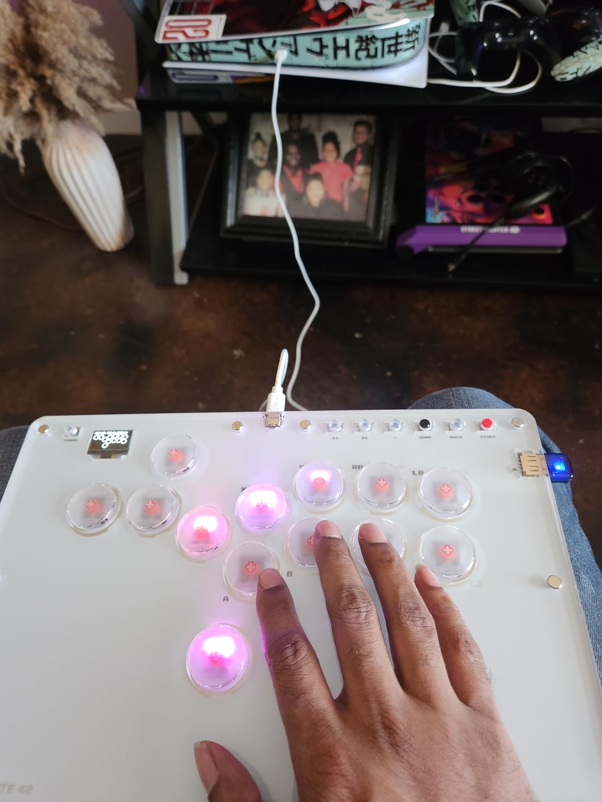 Sehawei Haute42 Arcade Stick 13Keys All-Button Gamerfinger with Turbo Functions & Custom RGB customer photo 2