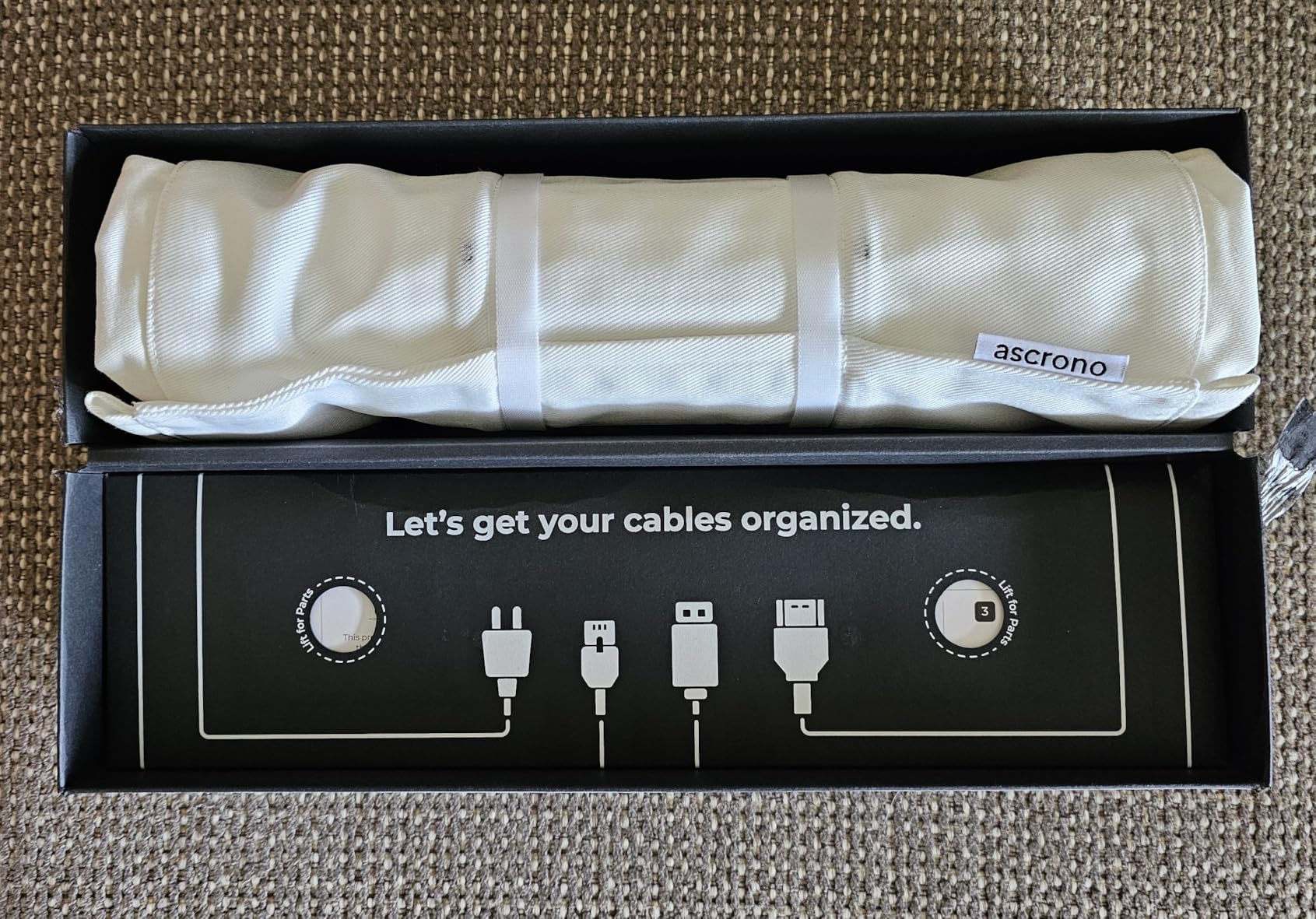 Ascrono Original No Drill Under Desk Cable Management Tray 40.6