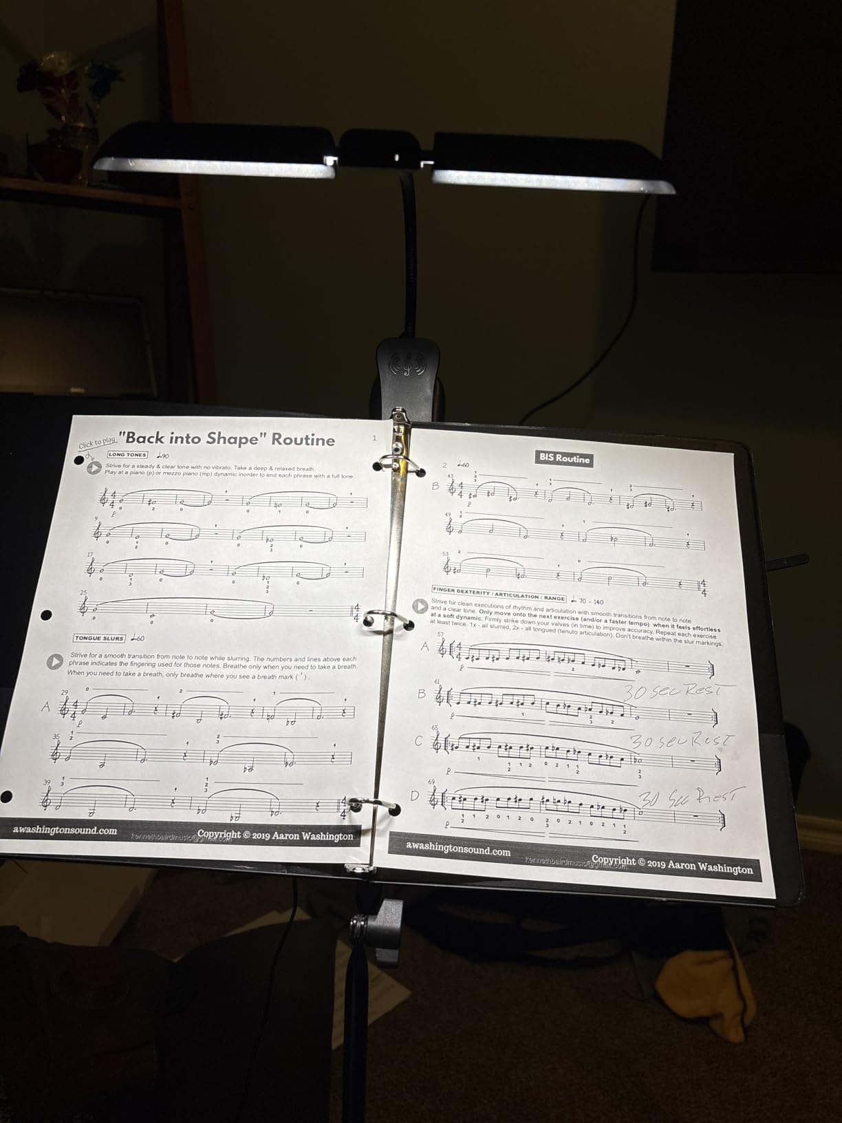 Vekkia 64 Led Rechargeable Music Stand Light - Folding Clip On Piano Lamp, Portable Professional with 5 Brightness x 3 Color Temperature for Grand Piano and Book Reading customer photo 1
